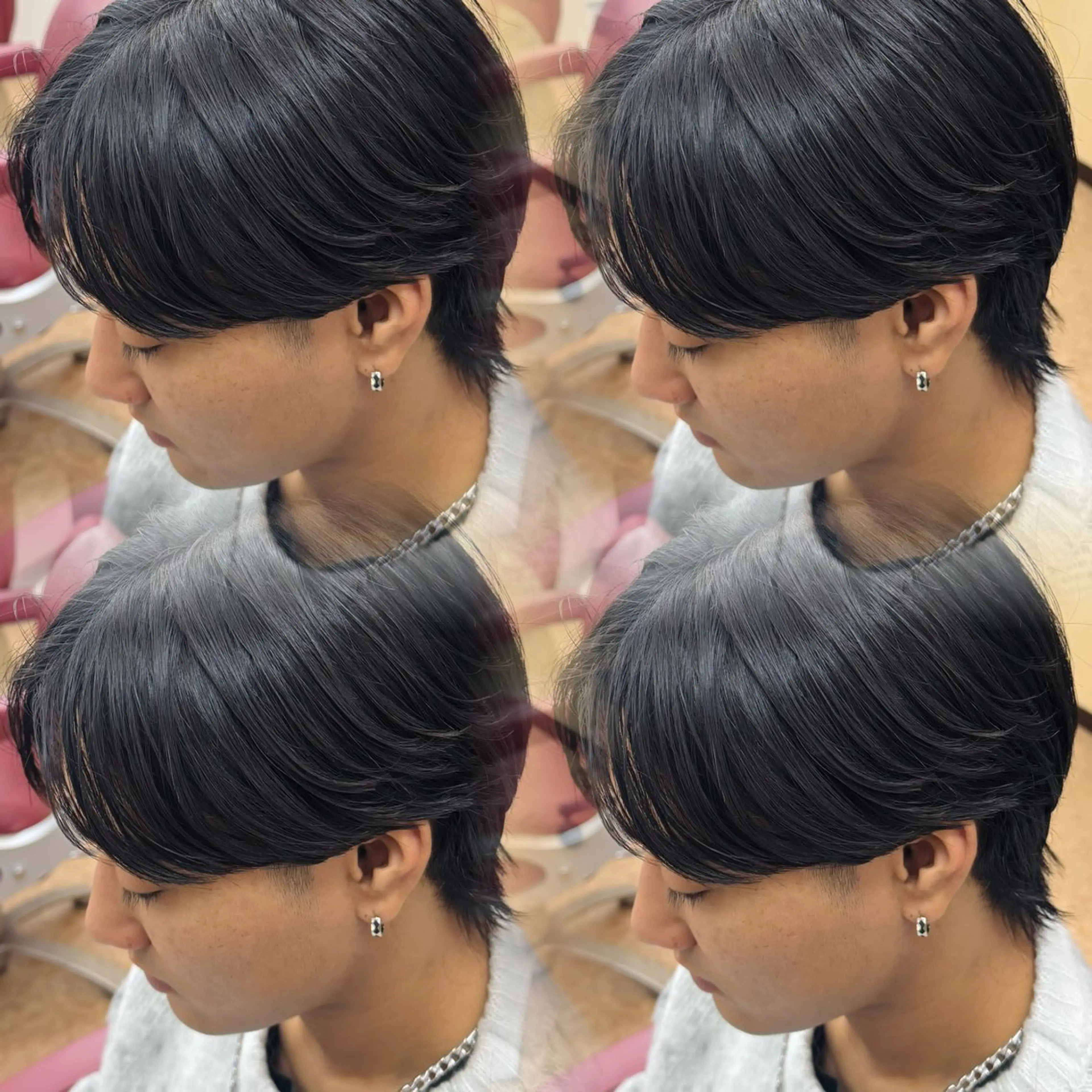 ミディアム メンズ カット パーマ 焼津メンズパーマ特化 大石雄生のヘアスタイル