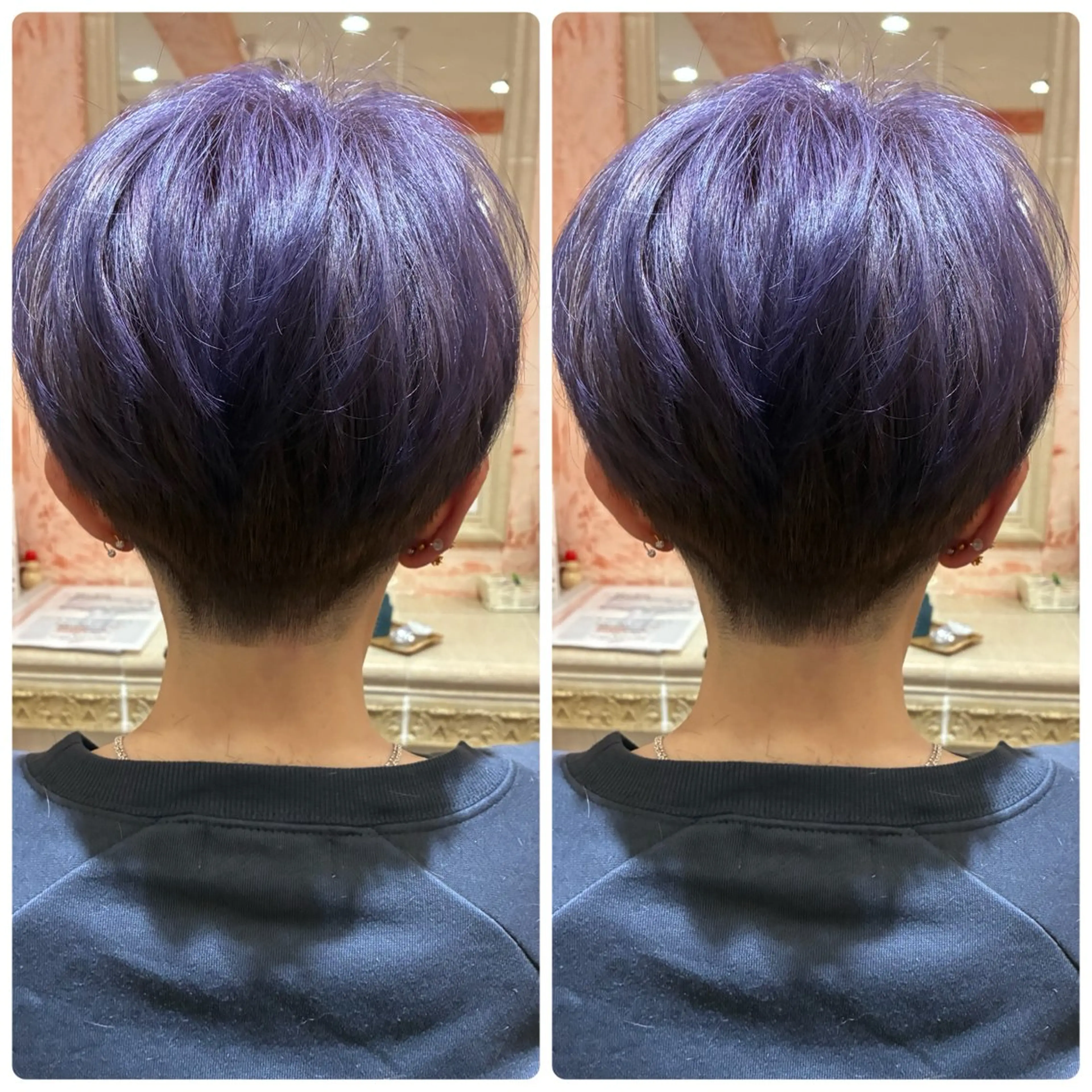 ショート ヘアカラー おおやま たくみのヘアスタイル