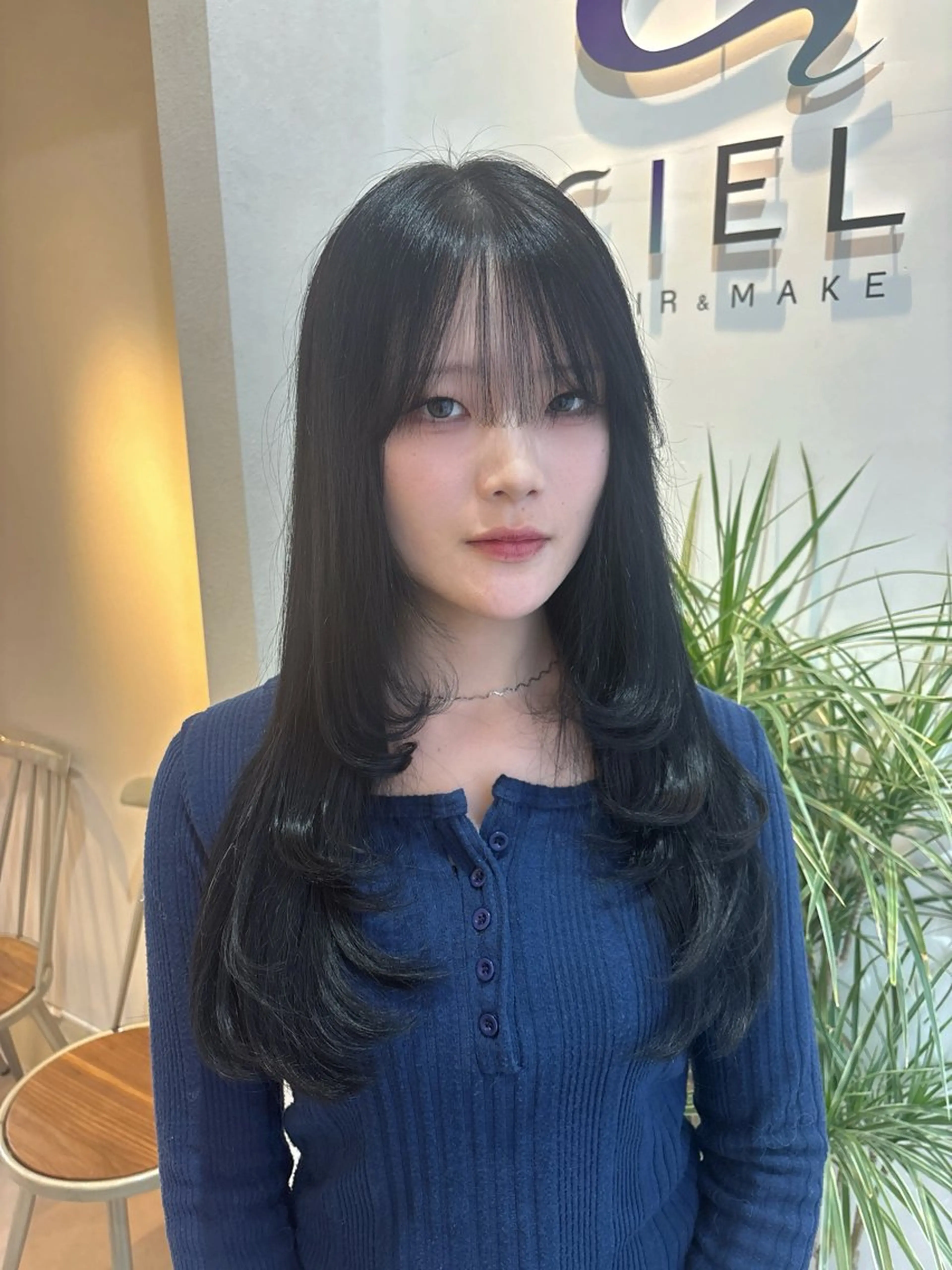 ロング カラー レイヤーカット カット ヘアカラー トリートメント CIEL大名店所属・レイヤー/暖色/ 透明感/Renaのヘアスタイル