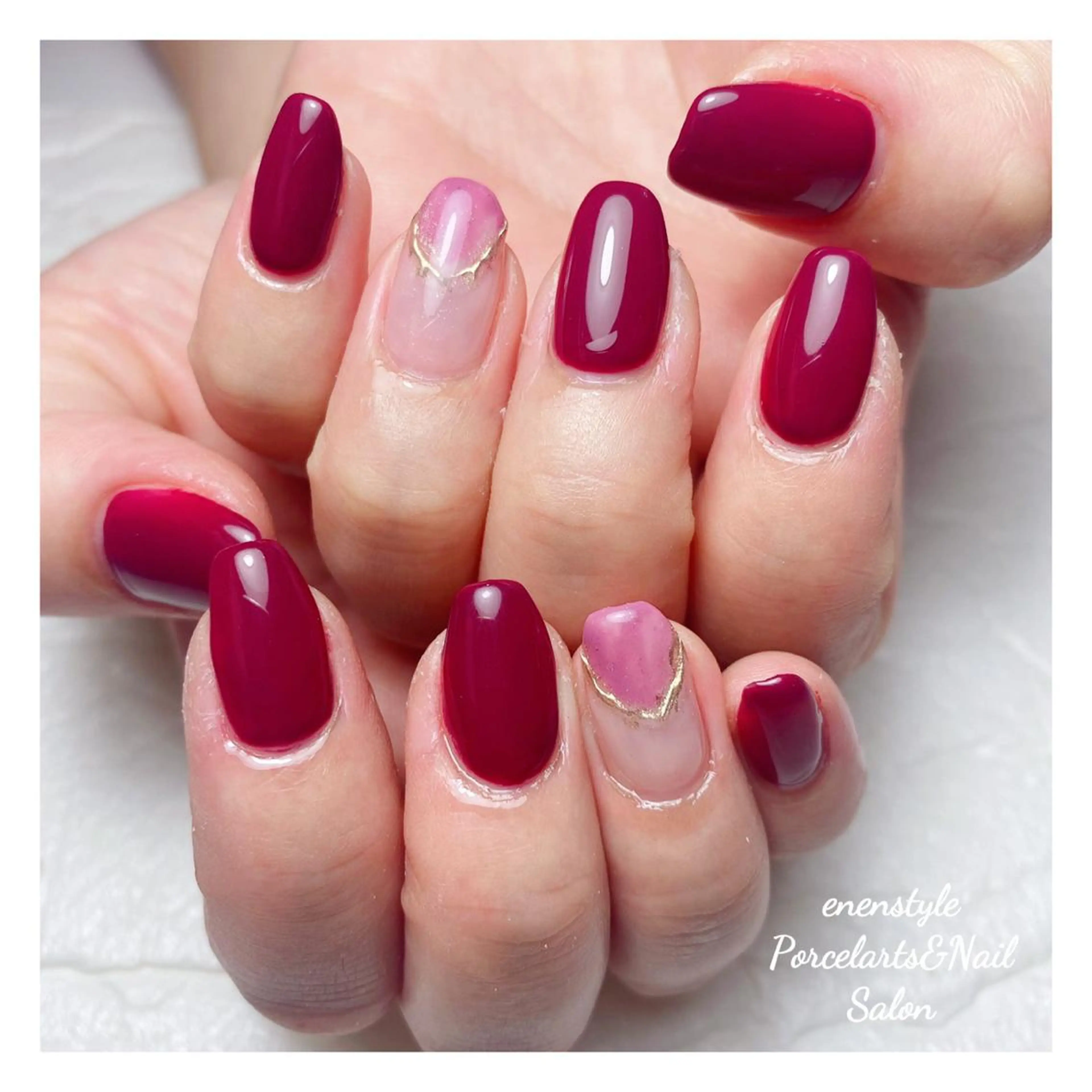 ミディアム ネイル 👑enen style👑のネイルデザイン