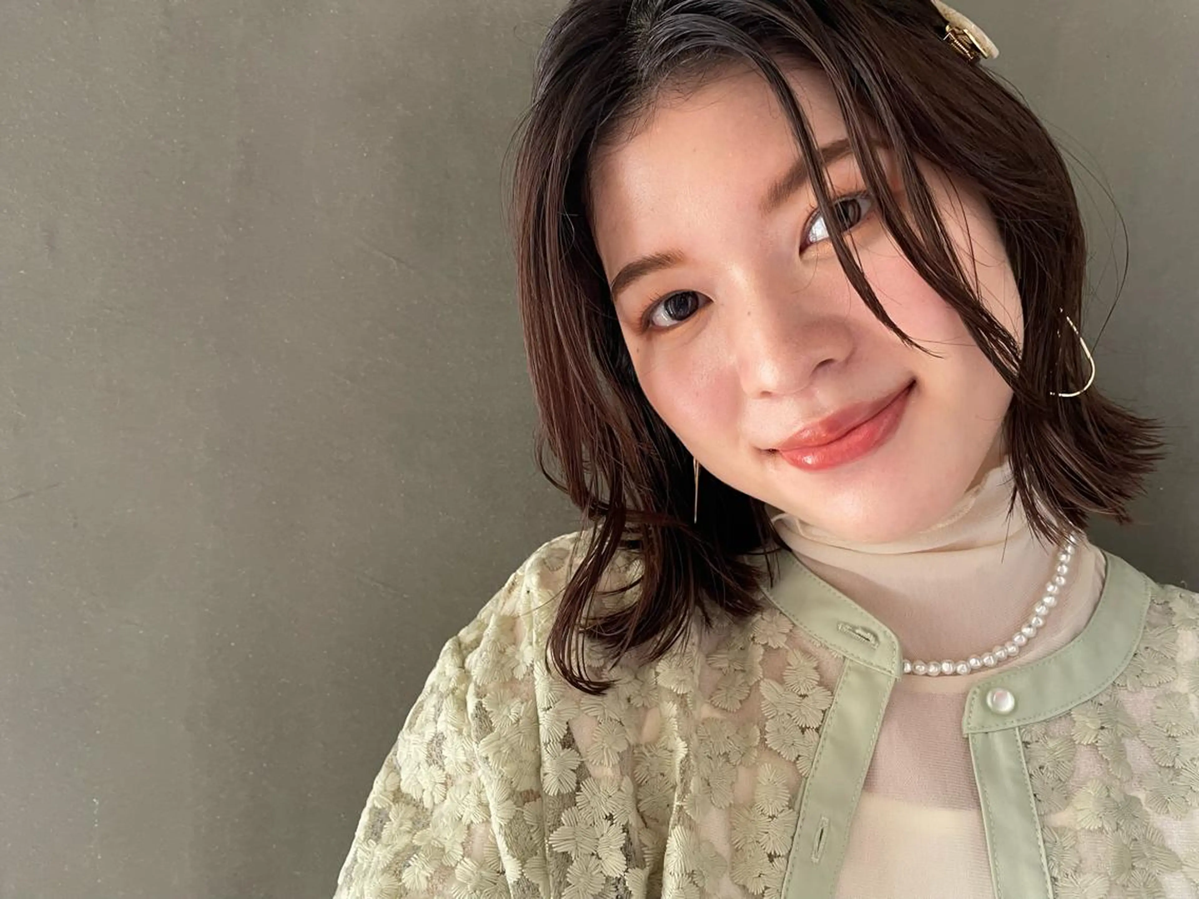 ミディアム 韓国風ヘア 吉田 夢のヘアスタイル