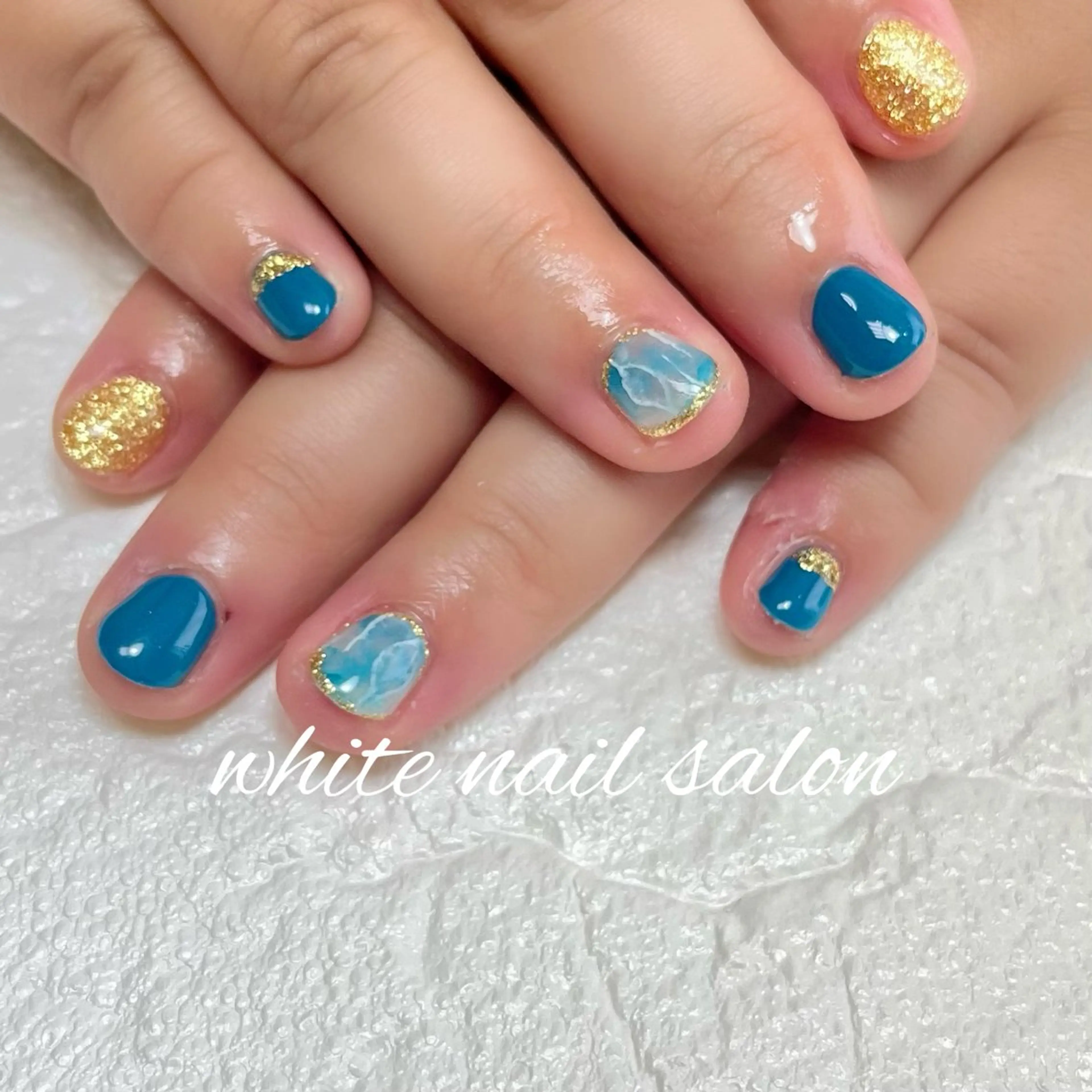 ネイル ラメ(グリッター) ハンドネイル white nail salonのネイルデザイン