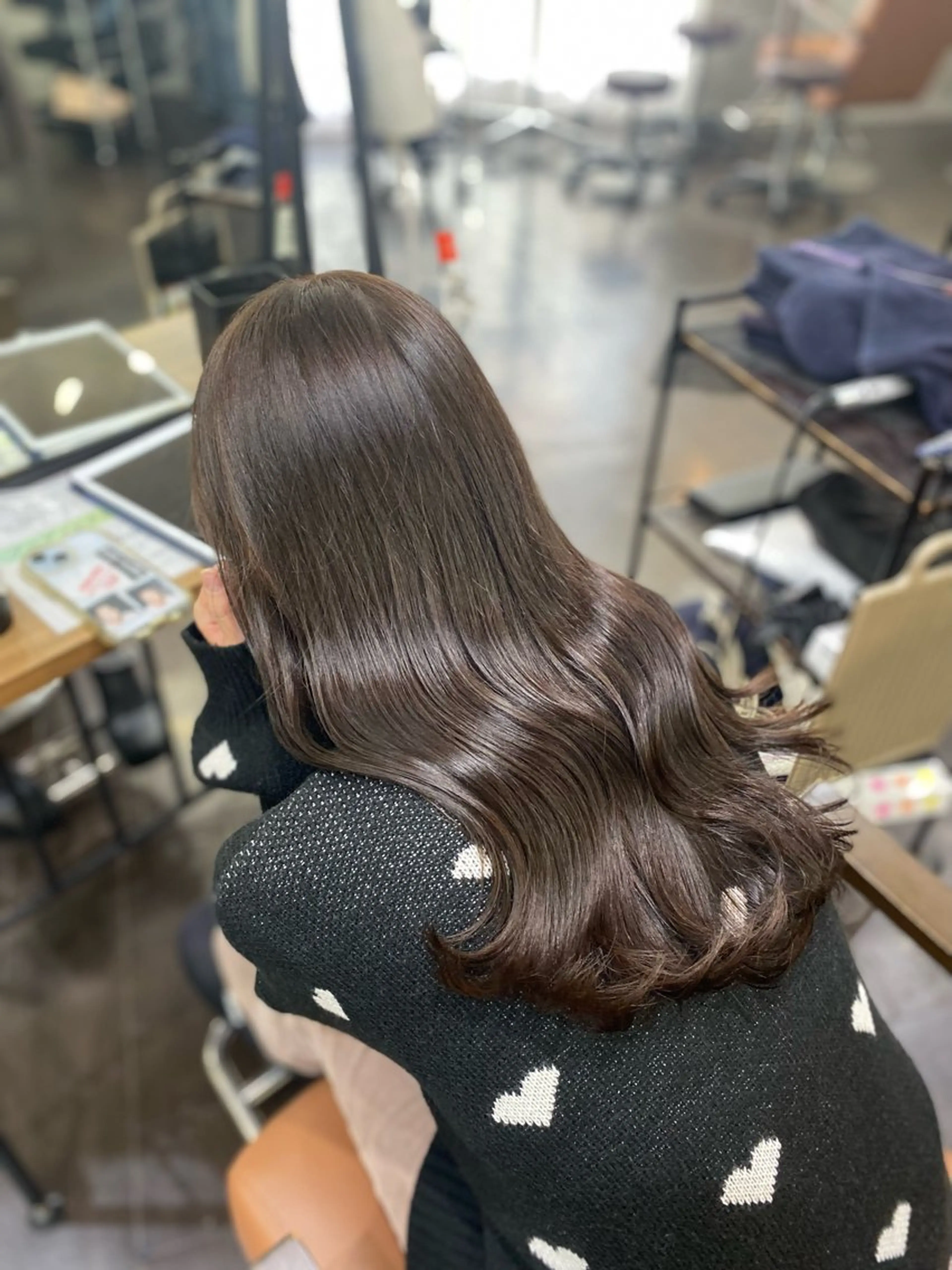 <🌿《最先端》予防美容&艶髪育成.Lv★🌿>カット+透明感カラー+髪質改善TR&電流ヘッドスパの写真