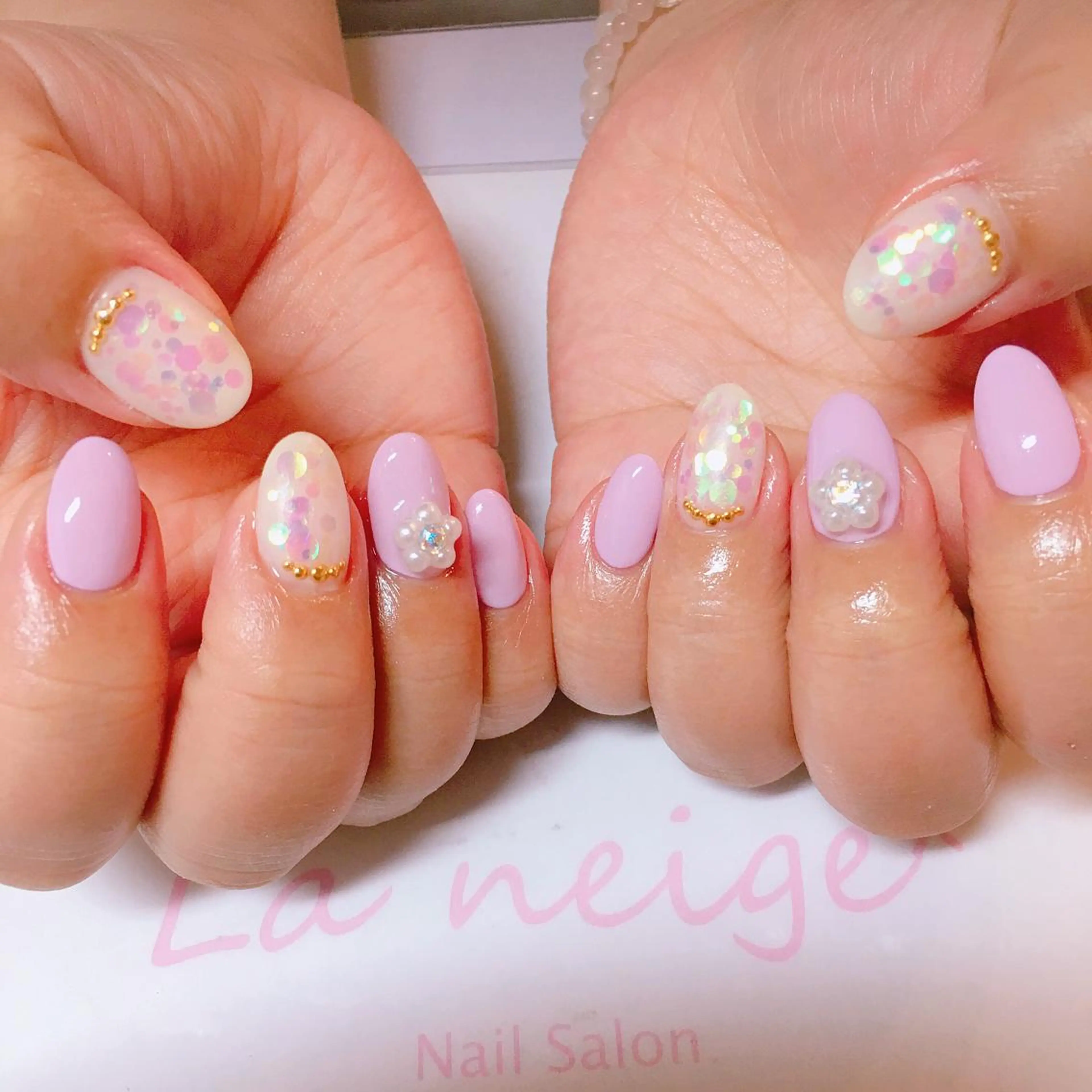 ネイル La neige* yuki 🥯🍑のネイルデザイン