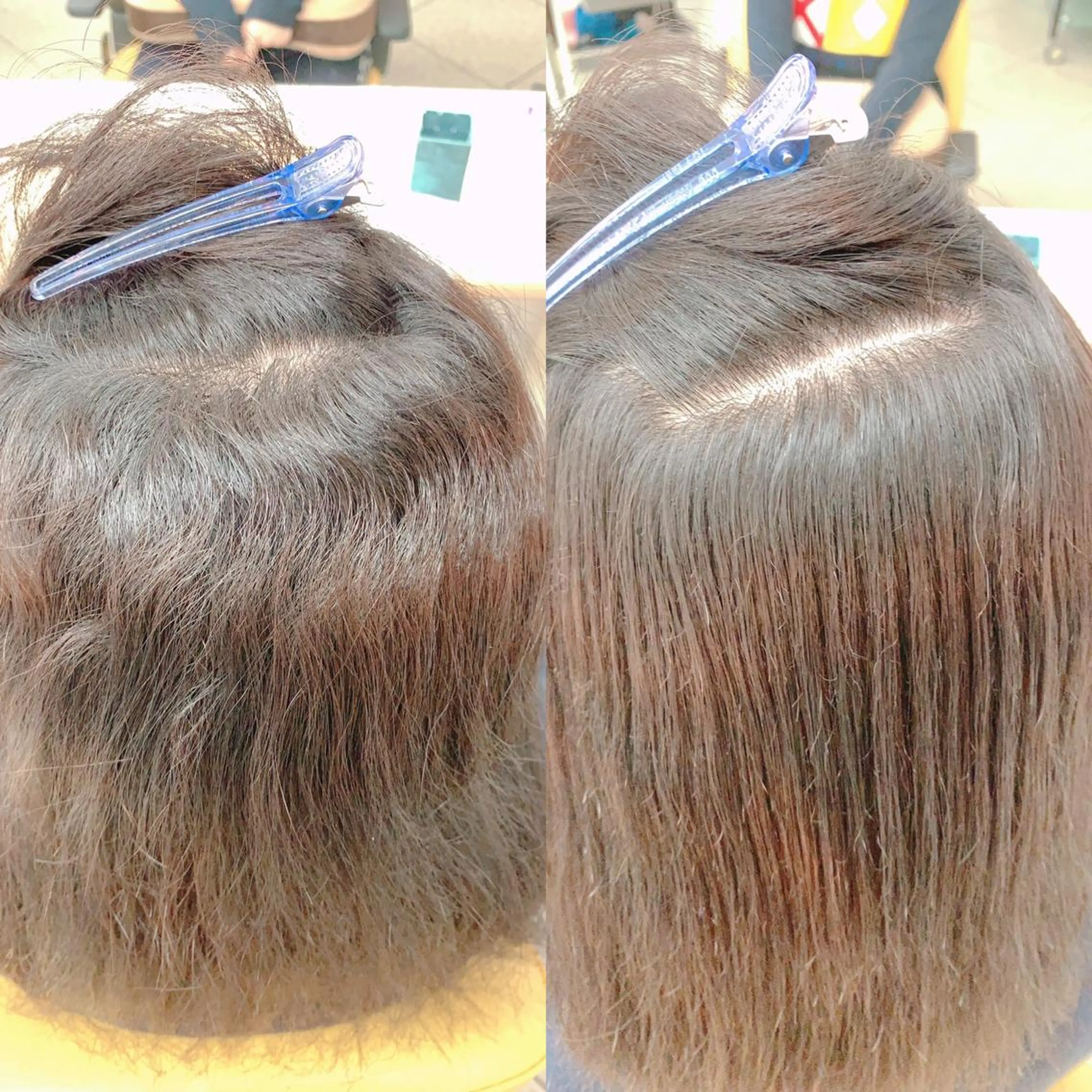 セミロング 凪の 旅先のヘアスタイル