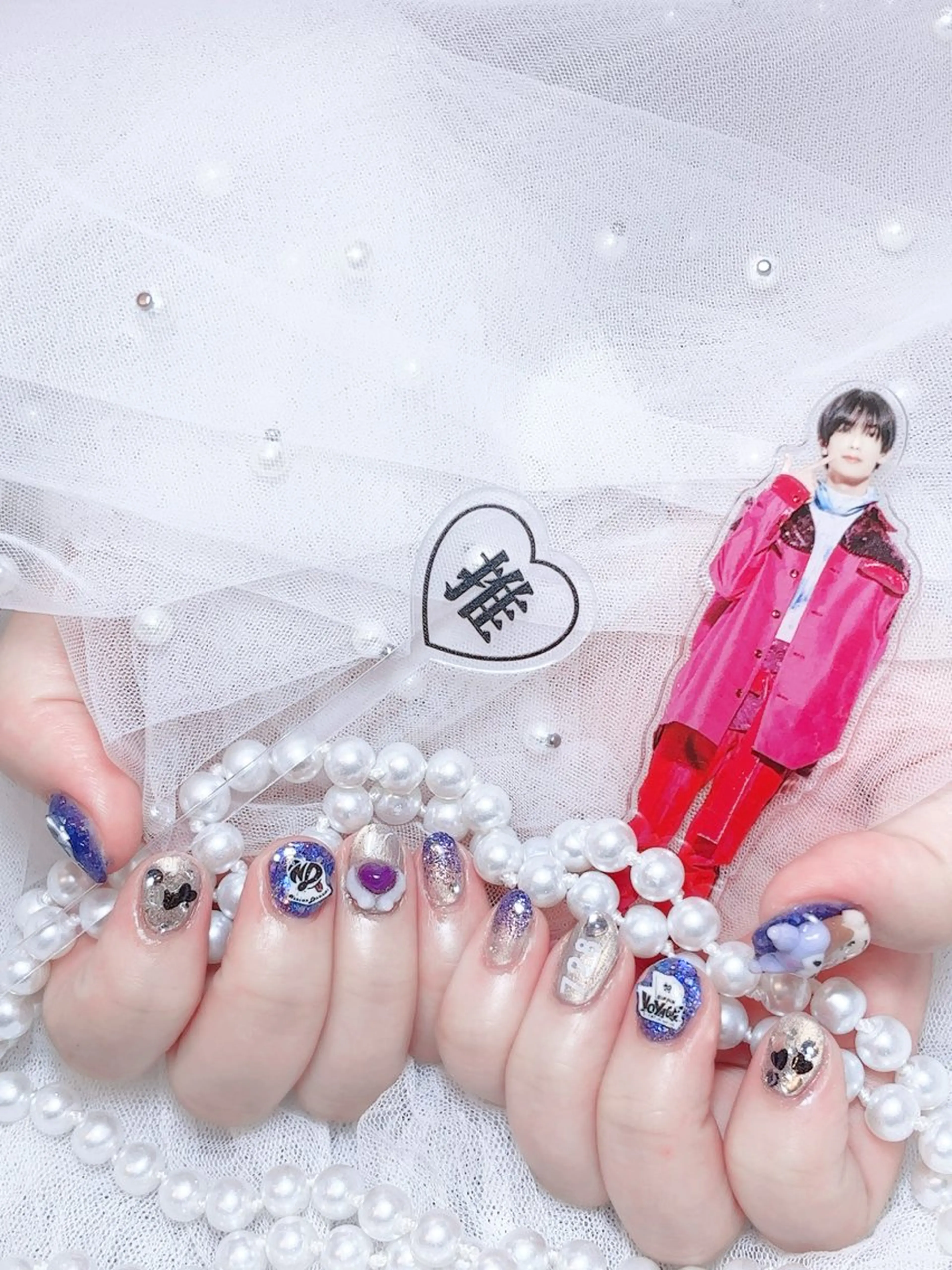 ネイル オーロラネイル 成人式 フットネイル 韓国ネイル ロングネイル Yudia🦋 azuのネイルデザイン