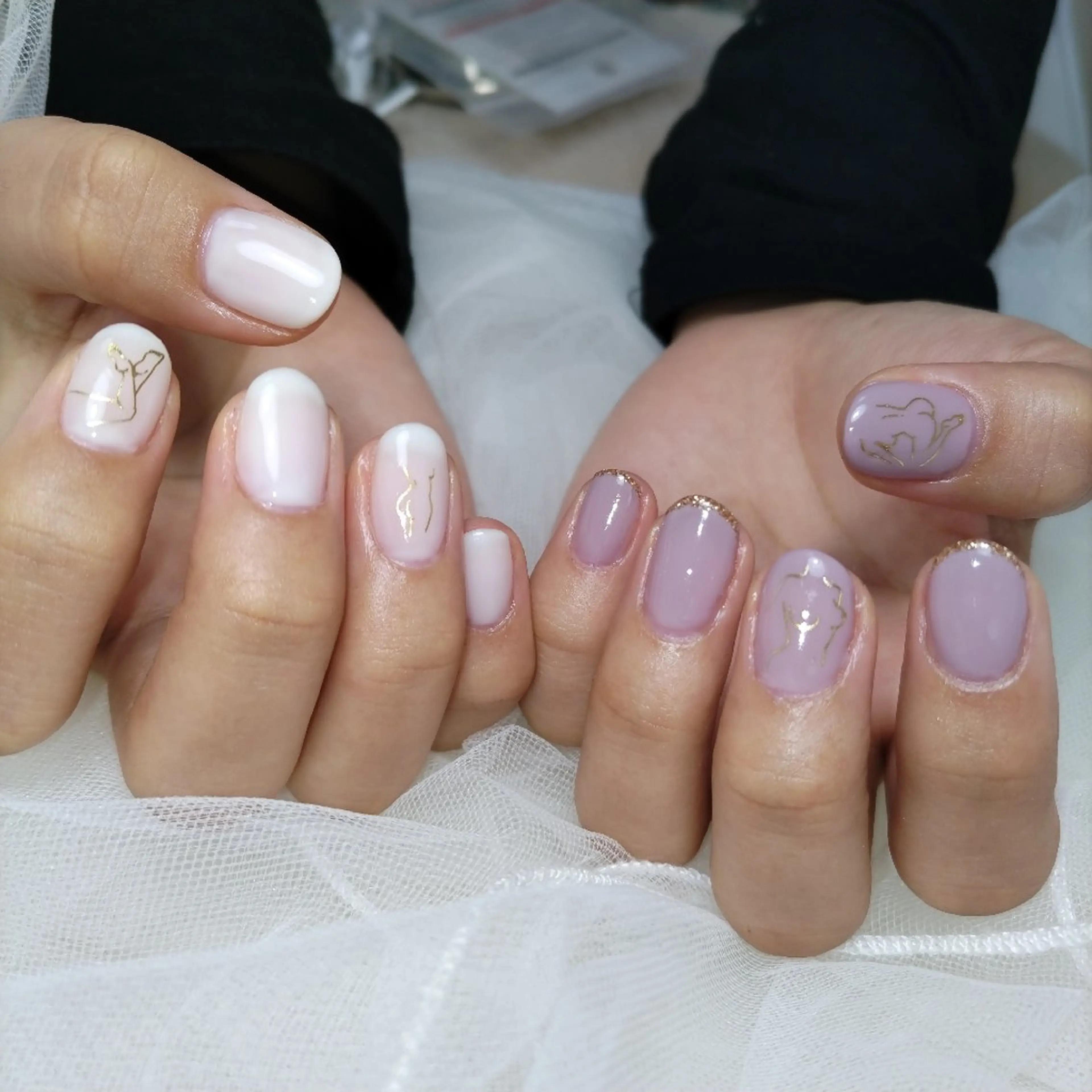 ネイル 持ち込み ハンドネイル 門戸厄神プライベートサロンulunail所属・ulunail mikaのネイルデザイン