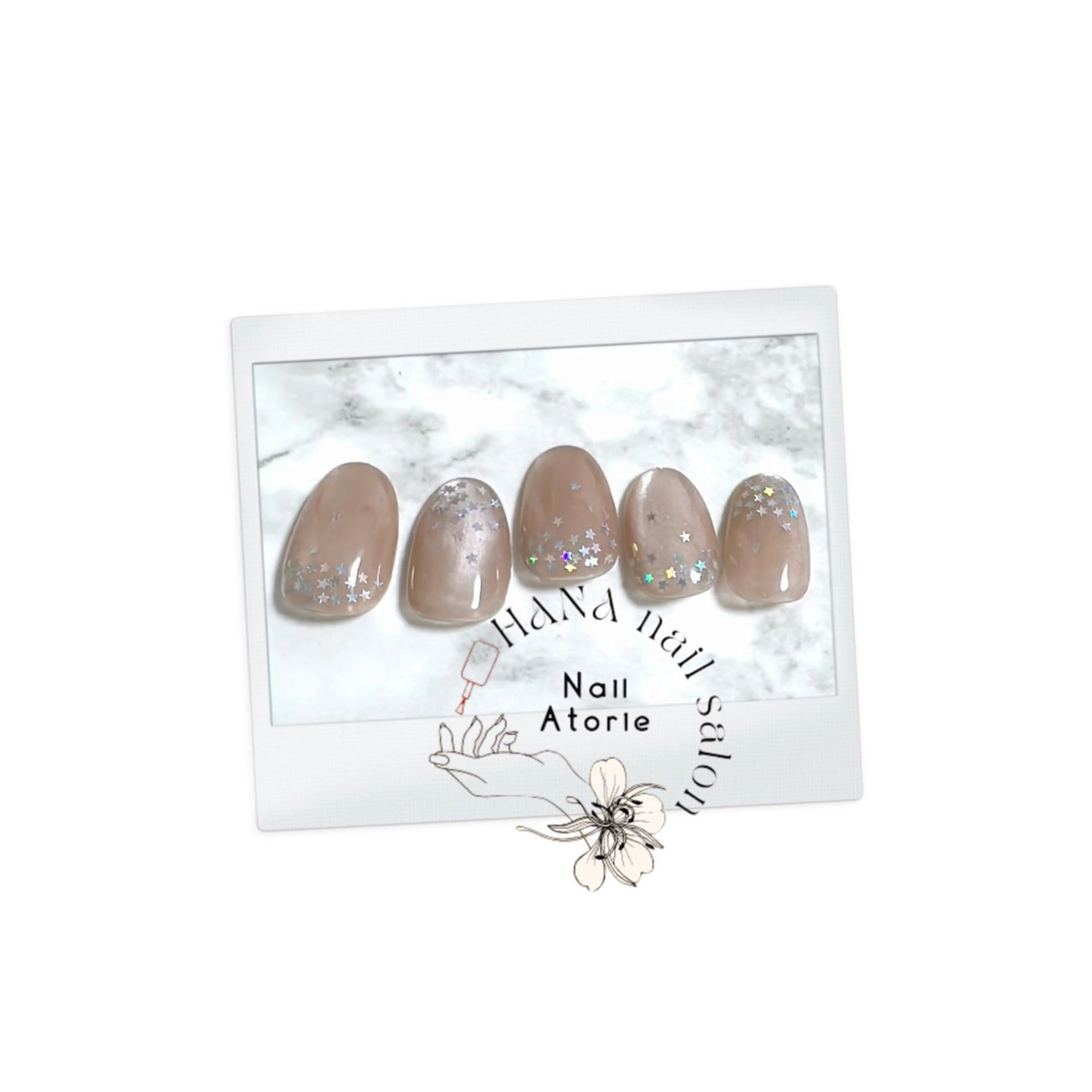 ネイル マグネットネイル オフィスネイル シンプルネイル ハンドネイル HaNA 　nail salonのネイルデザイン