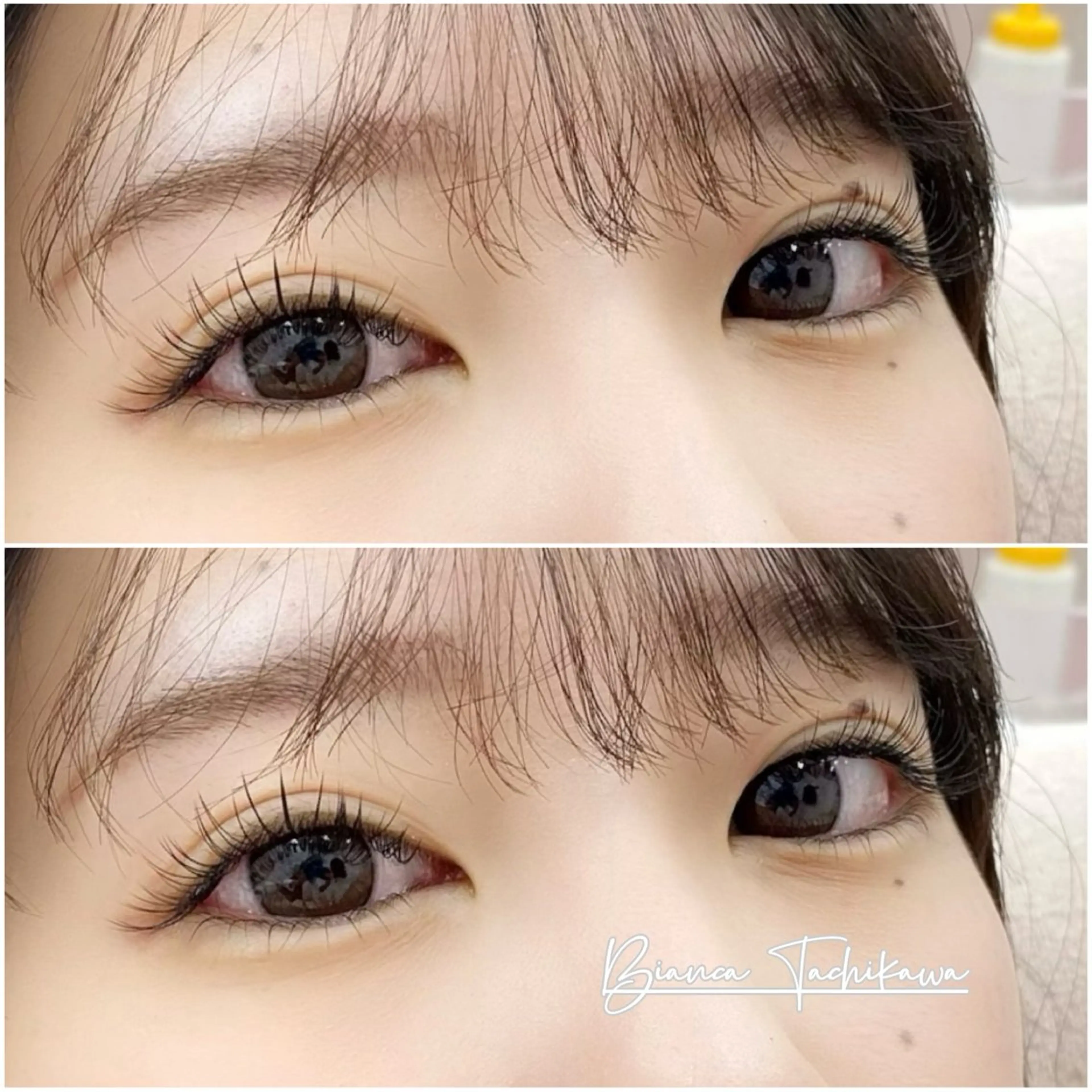 マツエク・マツパ フラットラッシュ 下まつげエクステ マツエク Bianca立川店 川村のマツエク・マツパデザイン