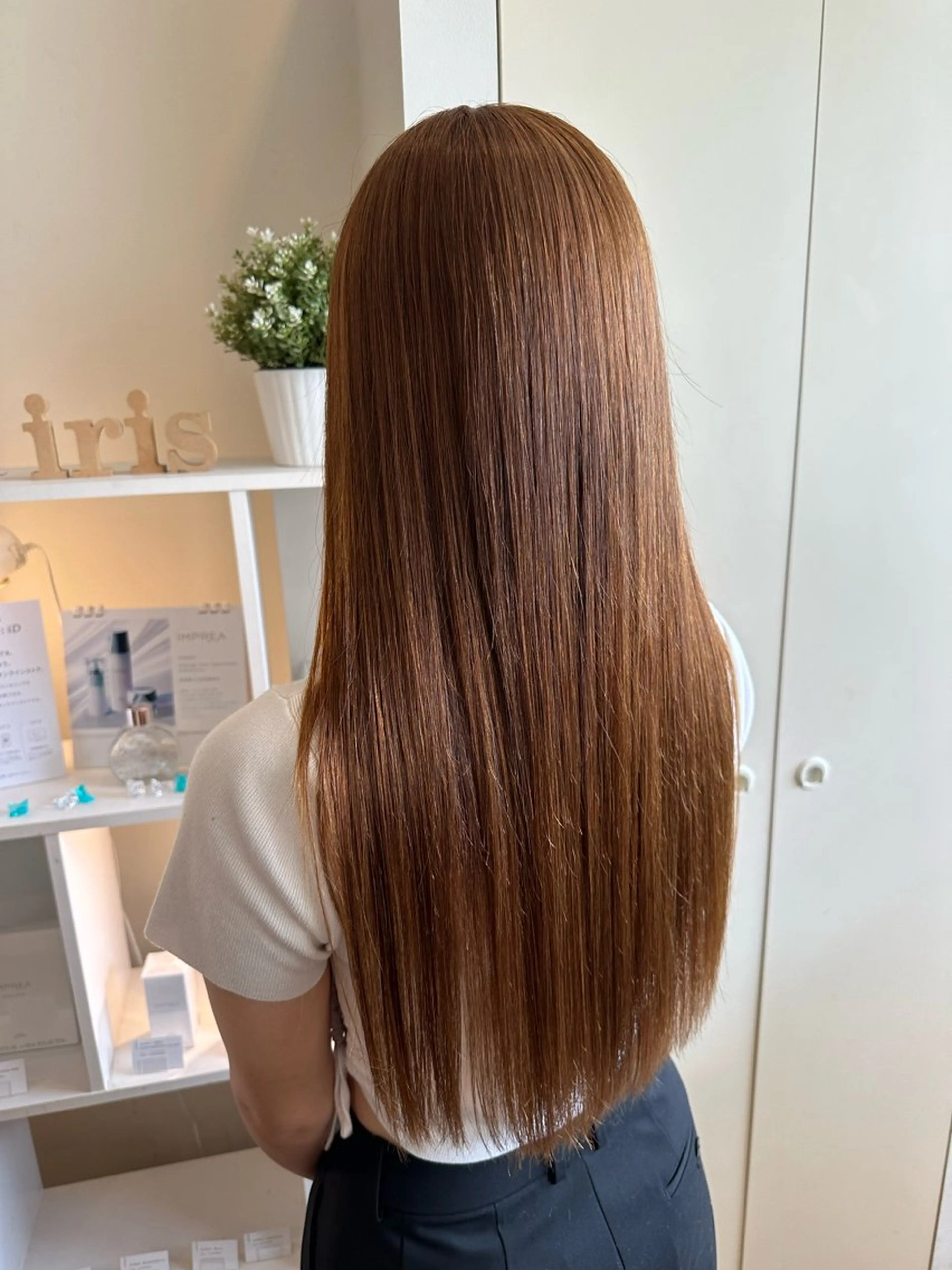 ロング カラー ueki ayaneのヘアスタイル