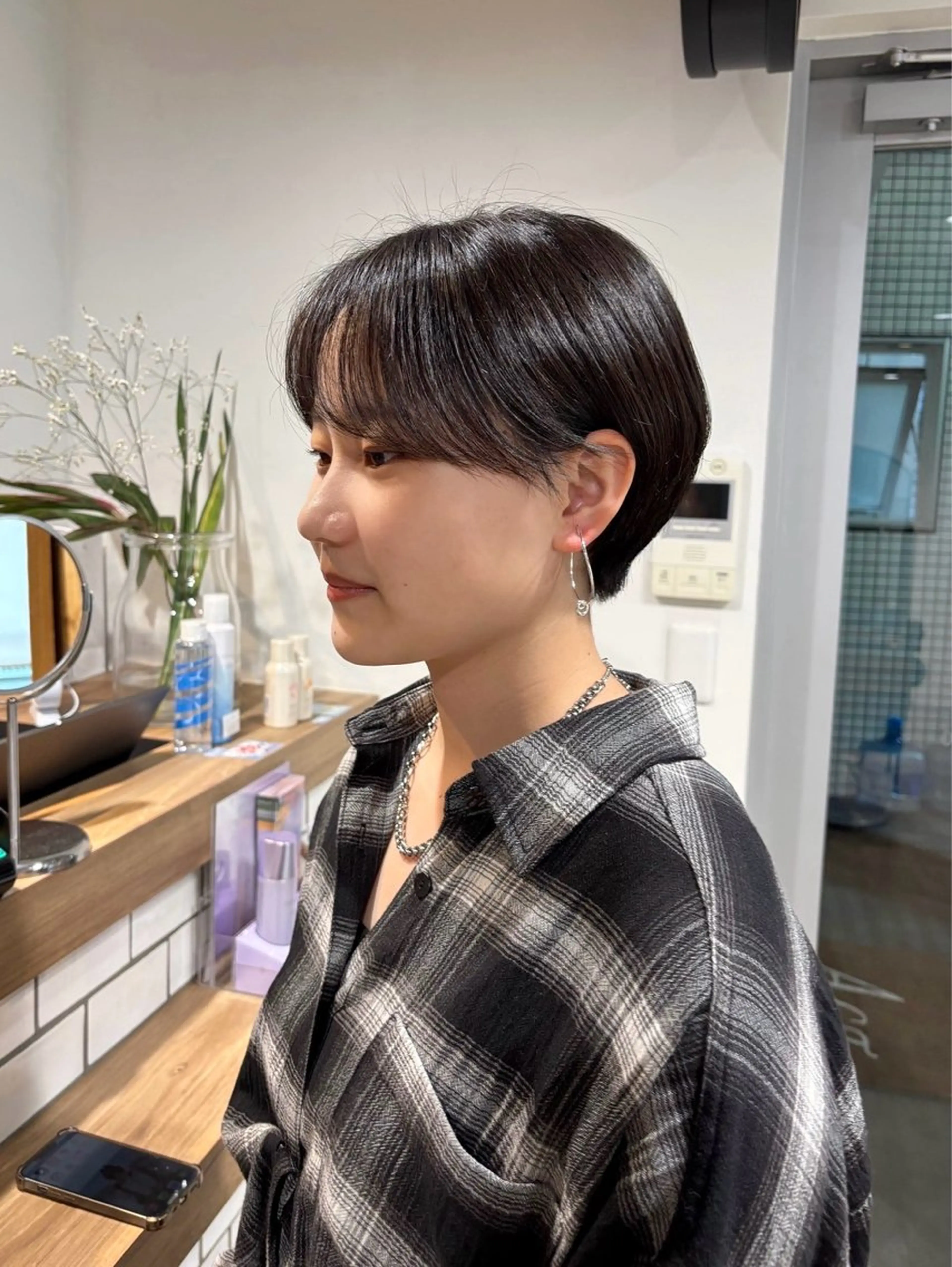 ショート ハンサムショート ショートヘア カット 透明感カラー/ボブ /ショート/小由葵のヘアスタイル