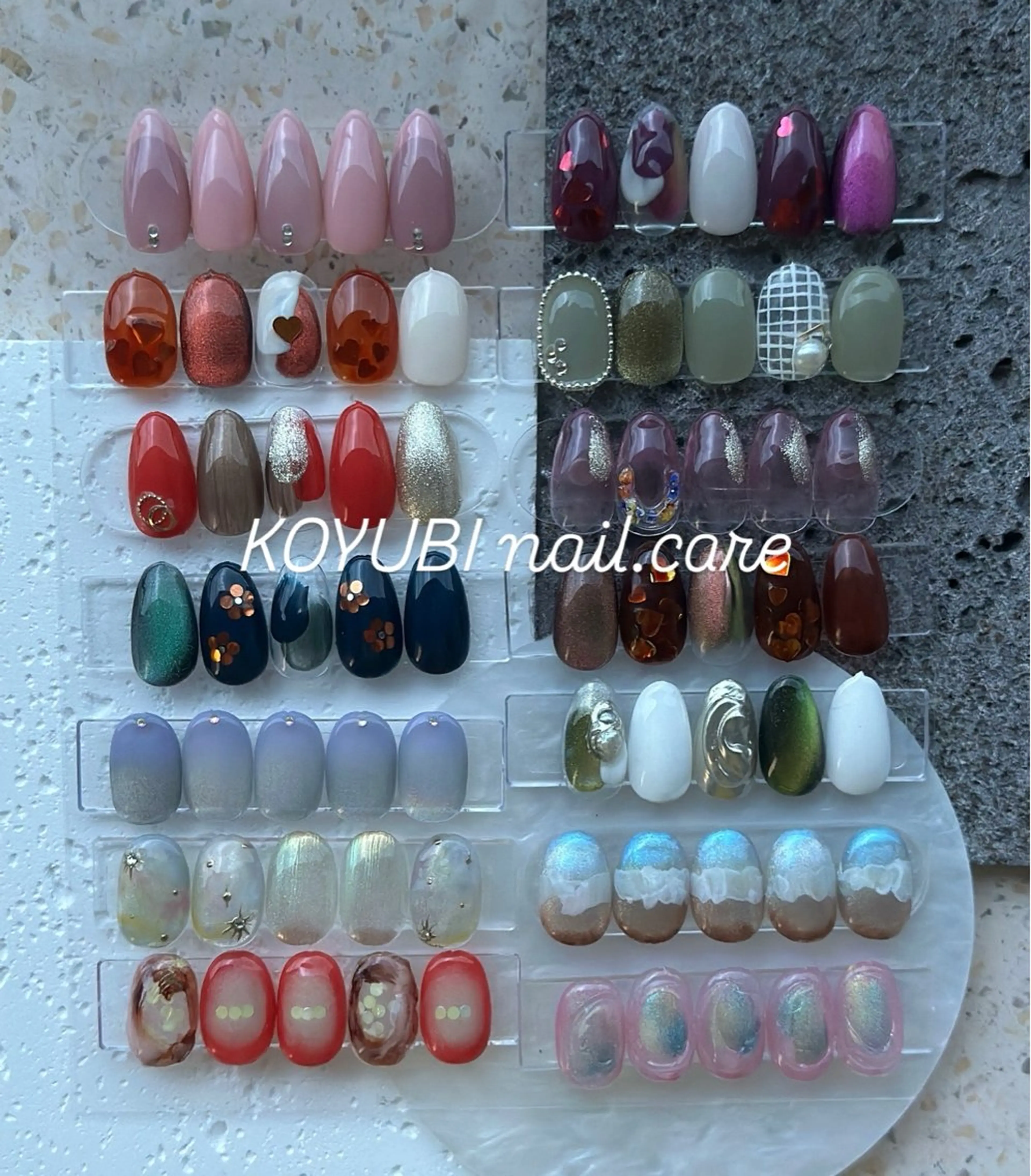 ネイル カジュアル マグネットネイル オフィスネイル シンプルネイル Cure.美爪育成 salon大関のネイルデザイン