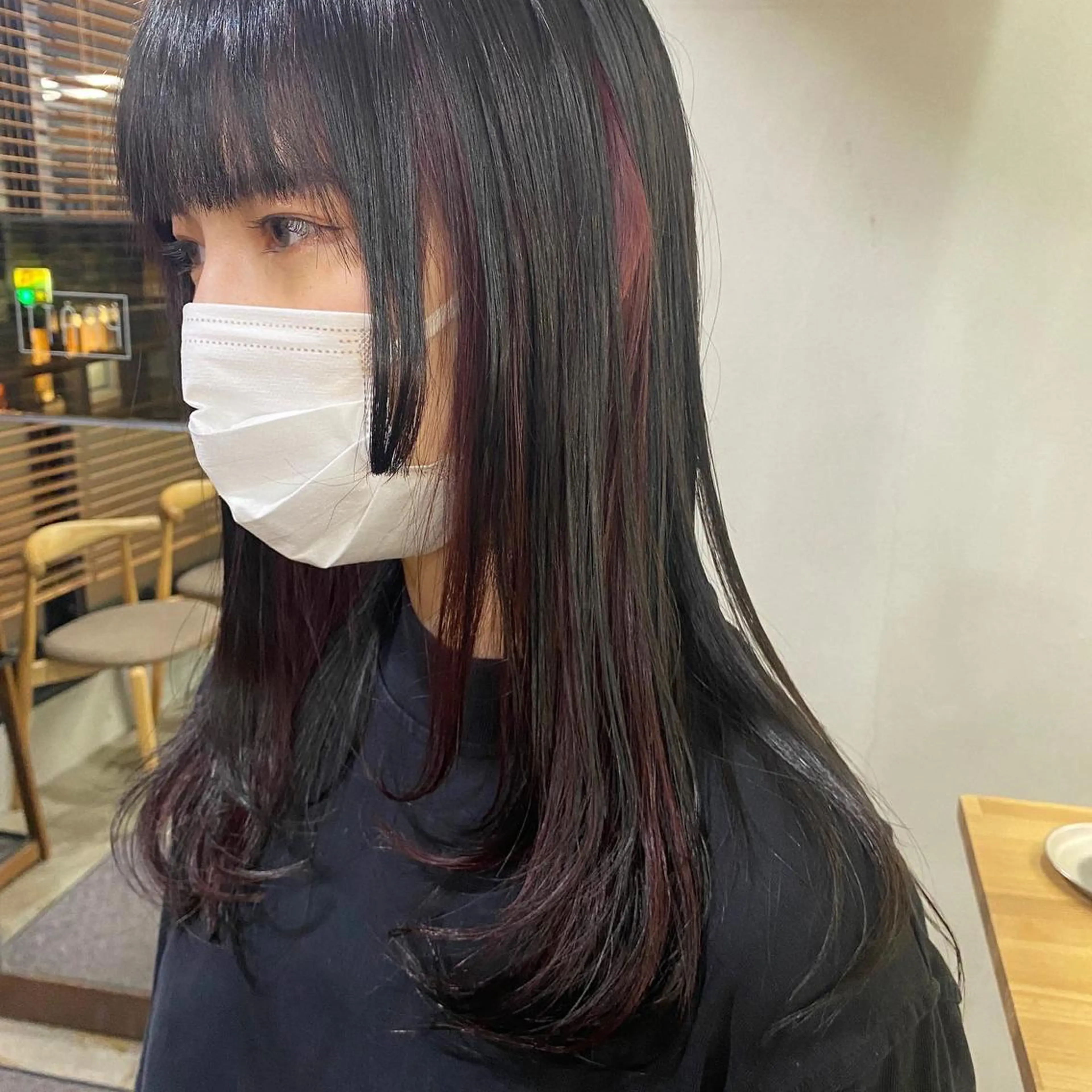ロング カラー 舟橋 りんかのヘアスタイル