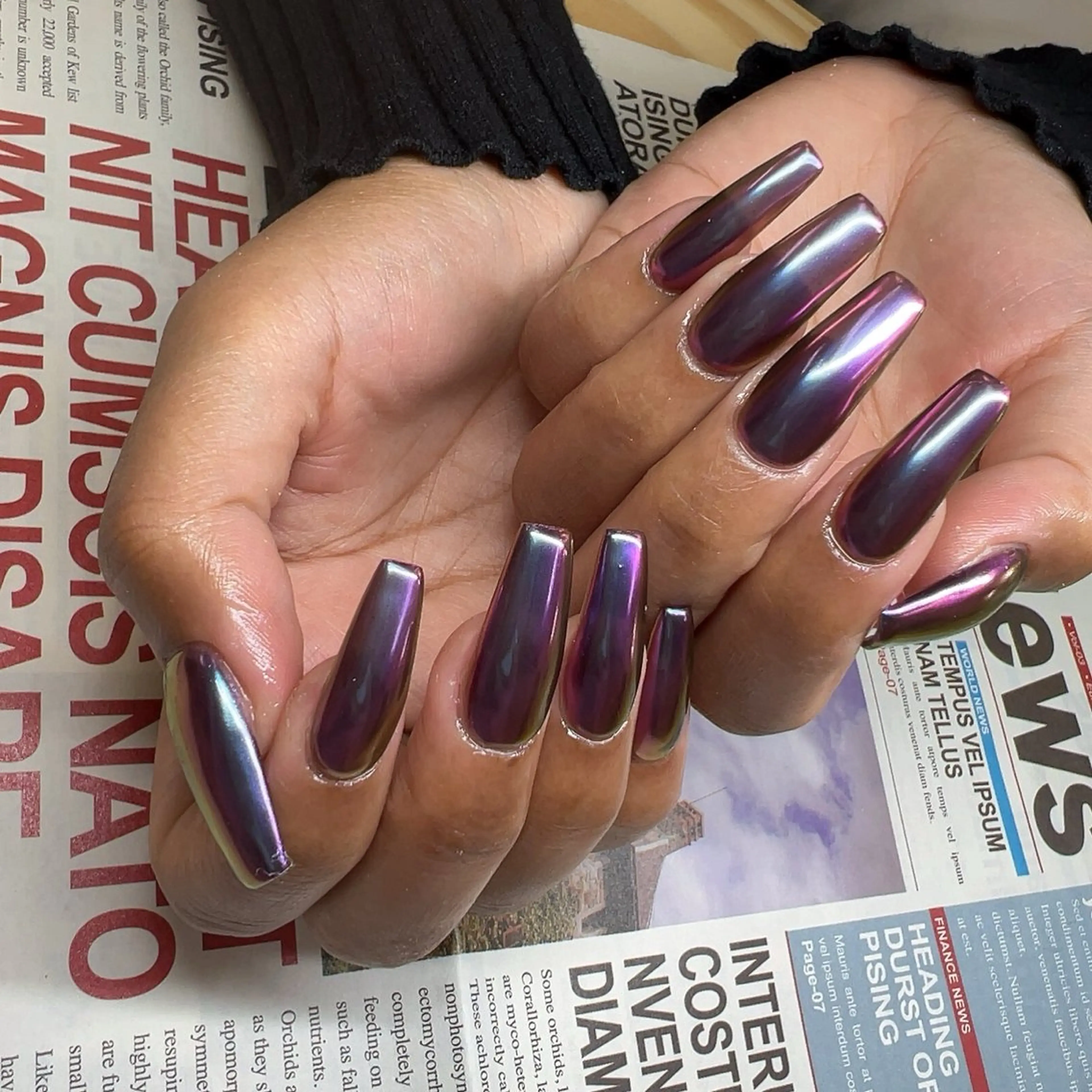 【スカルプ】🩷ミラーネイルの写真