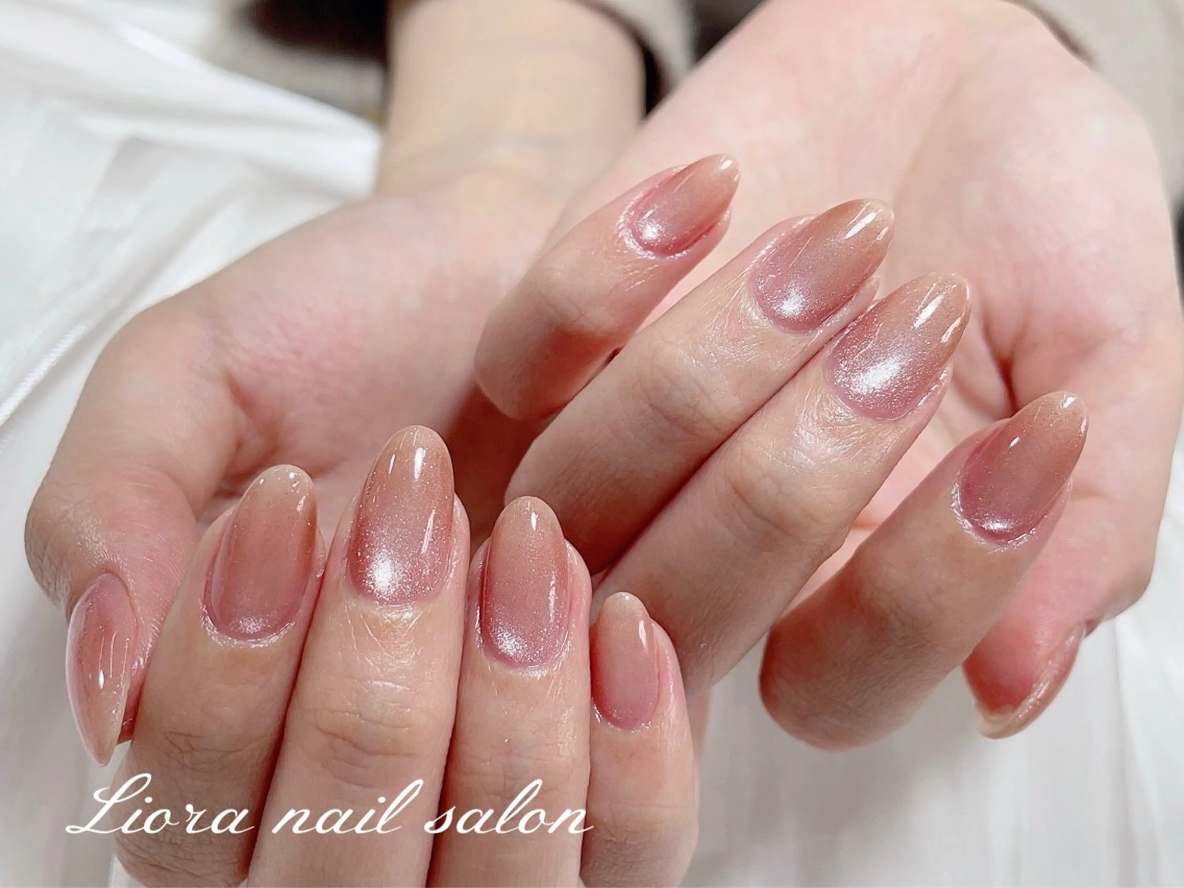 ネイル チークネイル フットネイル フレンチネイル ジェルネイル ガーリー ハンドネイル Liora nail 2のネイルデザイン