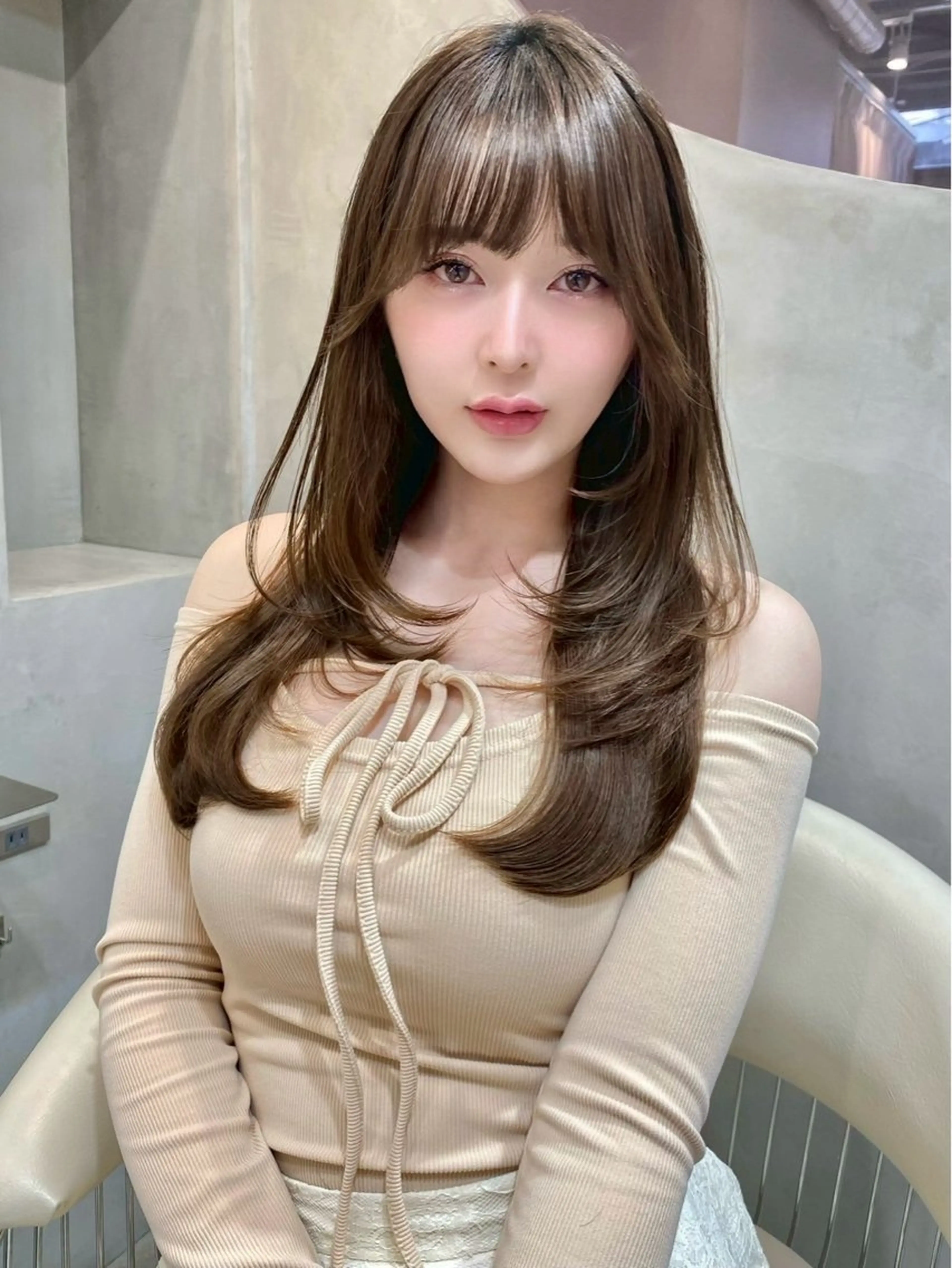 ロング カラー 大宮🫧艶カラー🩵 YUIのヘアスタイル