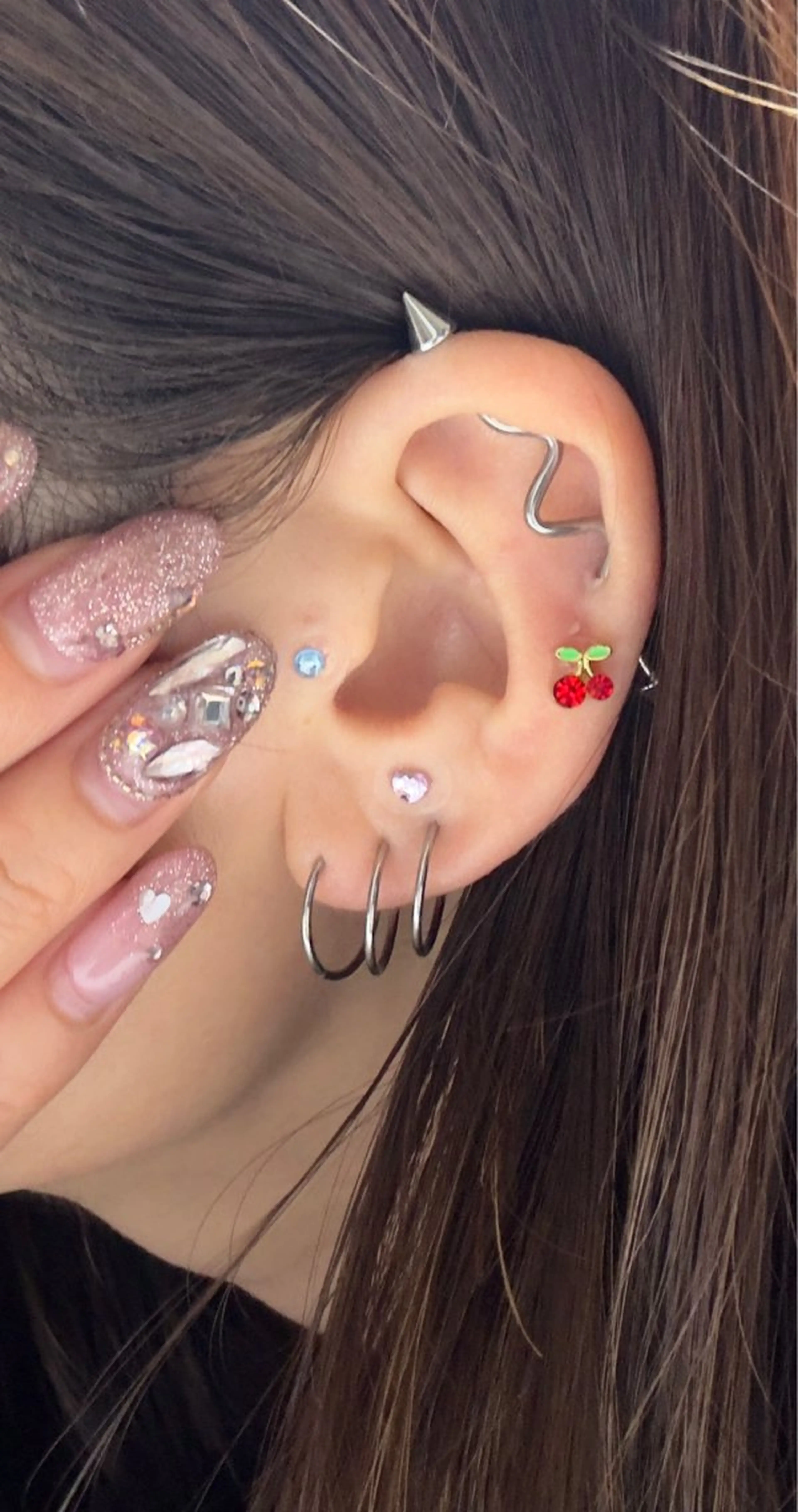 ロング ヘアカラー トリートメント 🫧オリーブ/赤み消 し/暗髪🫧野本麗奈のヘアスタイル