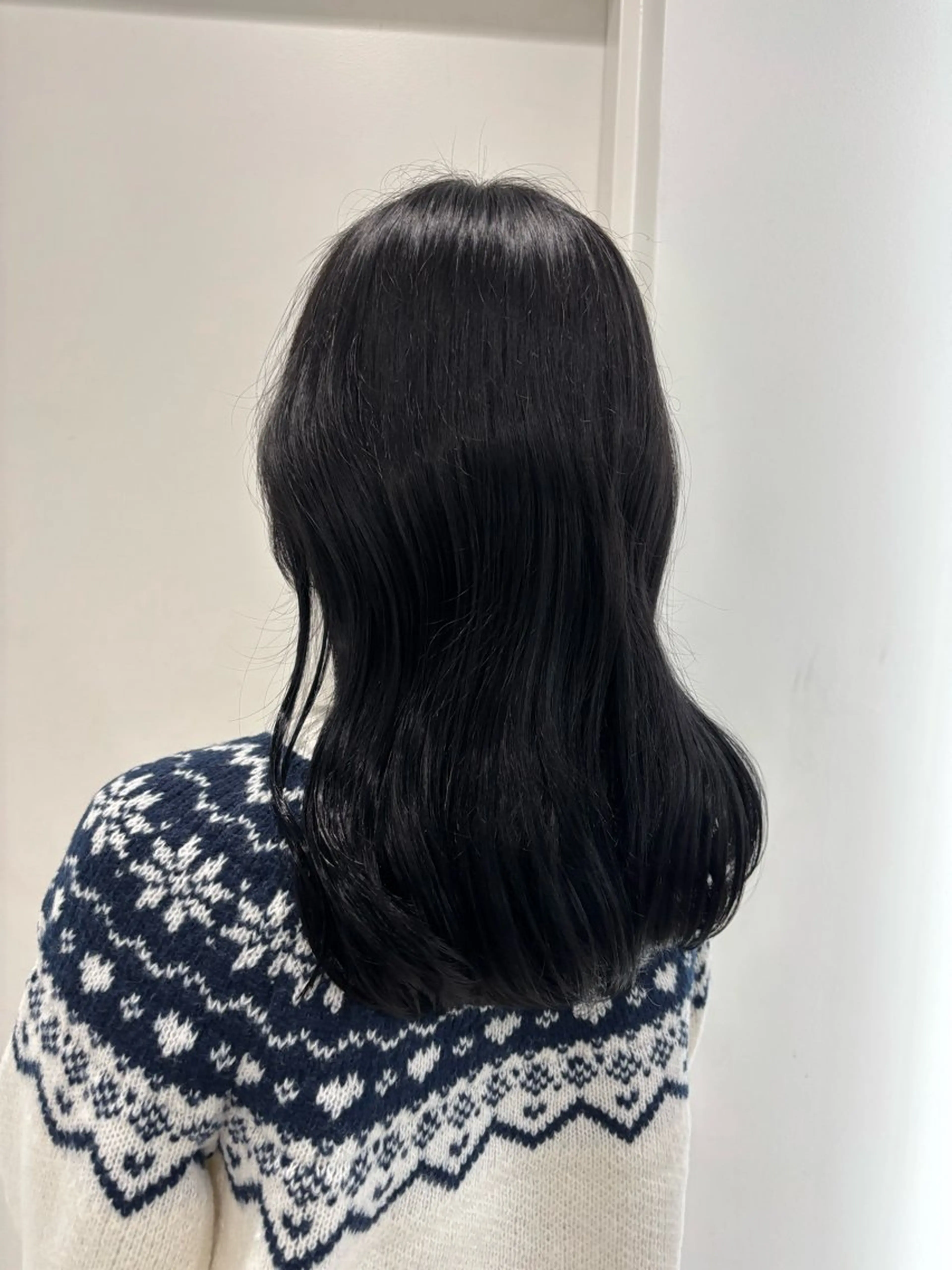 セミロング カラー ヘアカラー トリートメント 韓国風レイヤー透明感 艶髪カラー/岡田悠希のヘアスタイル