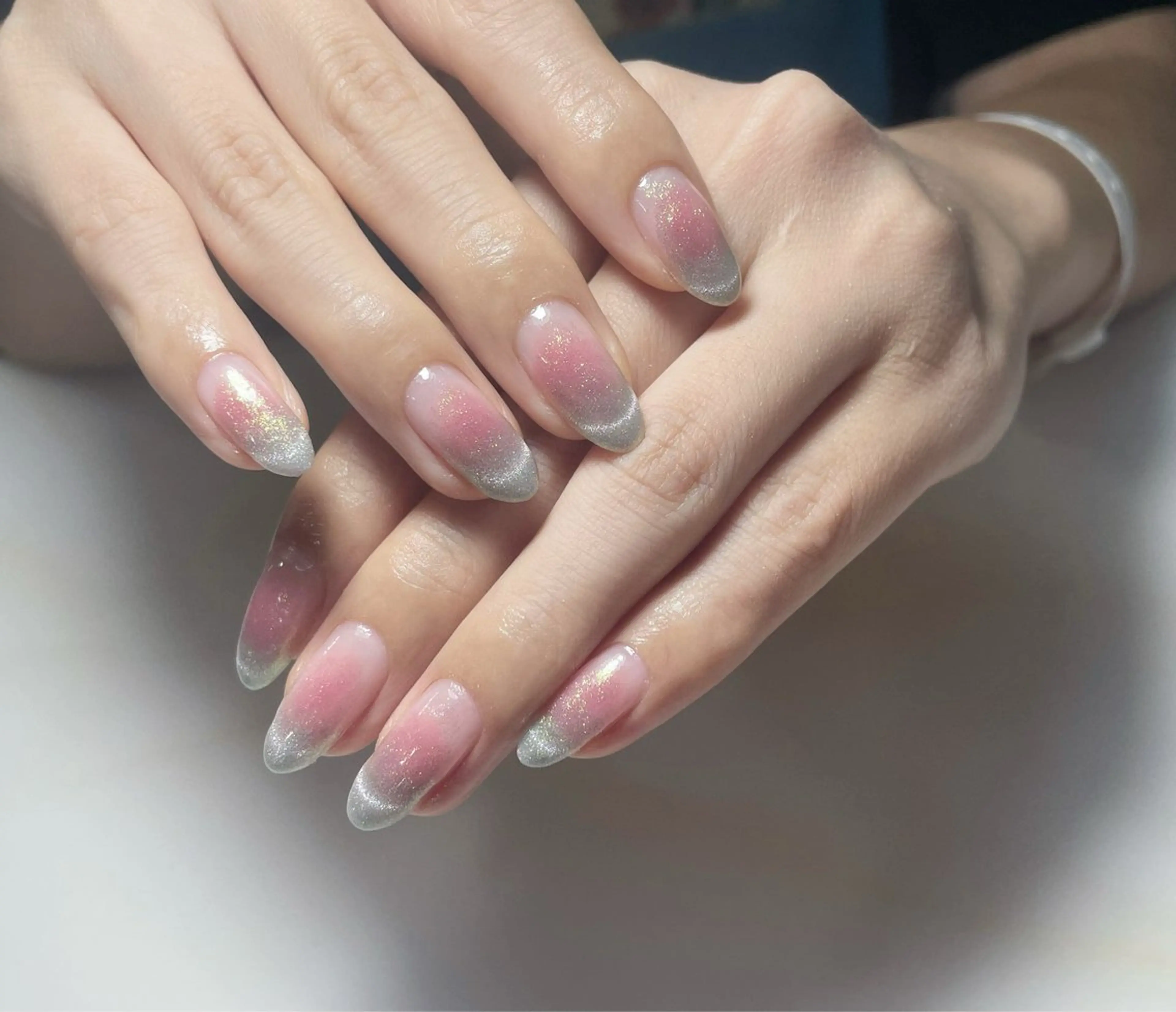 ネイル アートネイル フレンチネイル ジェルネイル グラデーション 韓国ネイル ハンドネイル 久保田 マリコのネイルデザイン