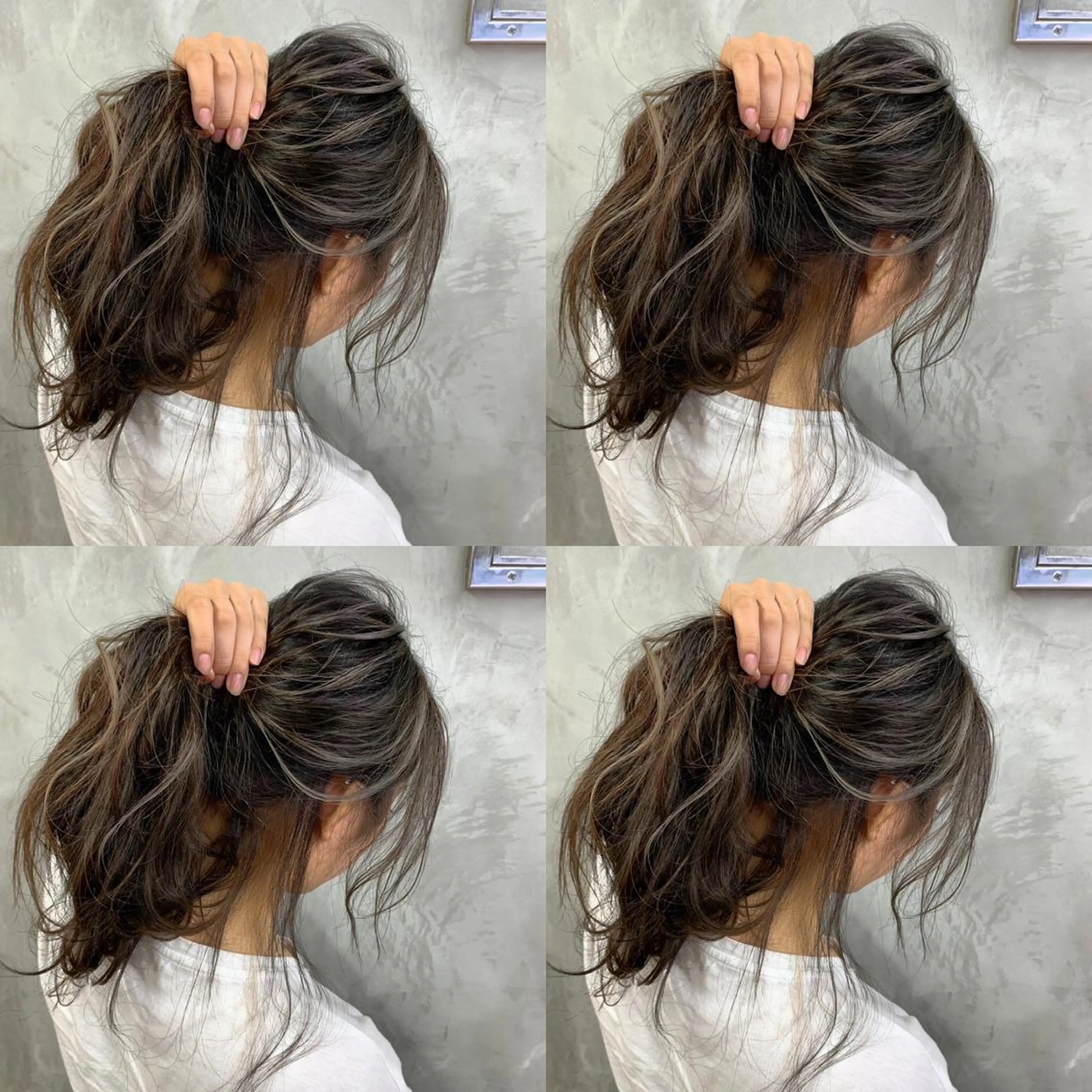 ロング ハイライト Selene hair OSAKAのヘアスタイル