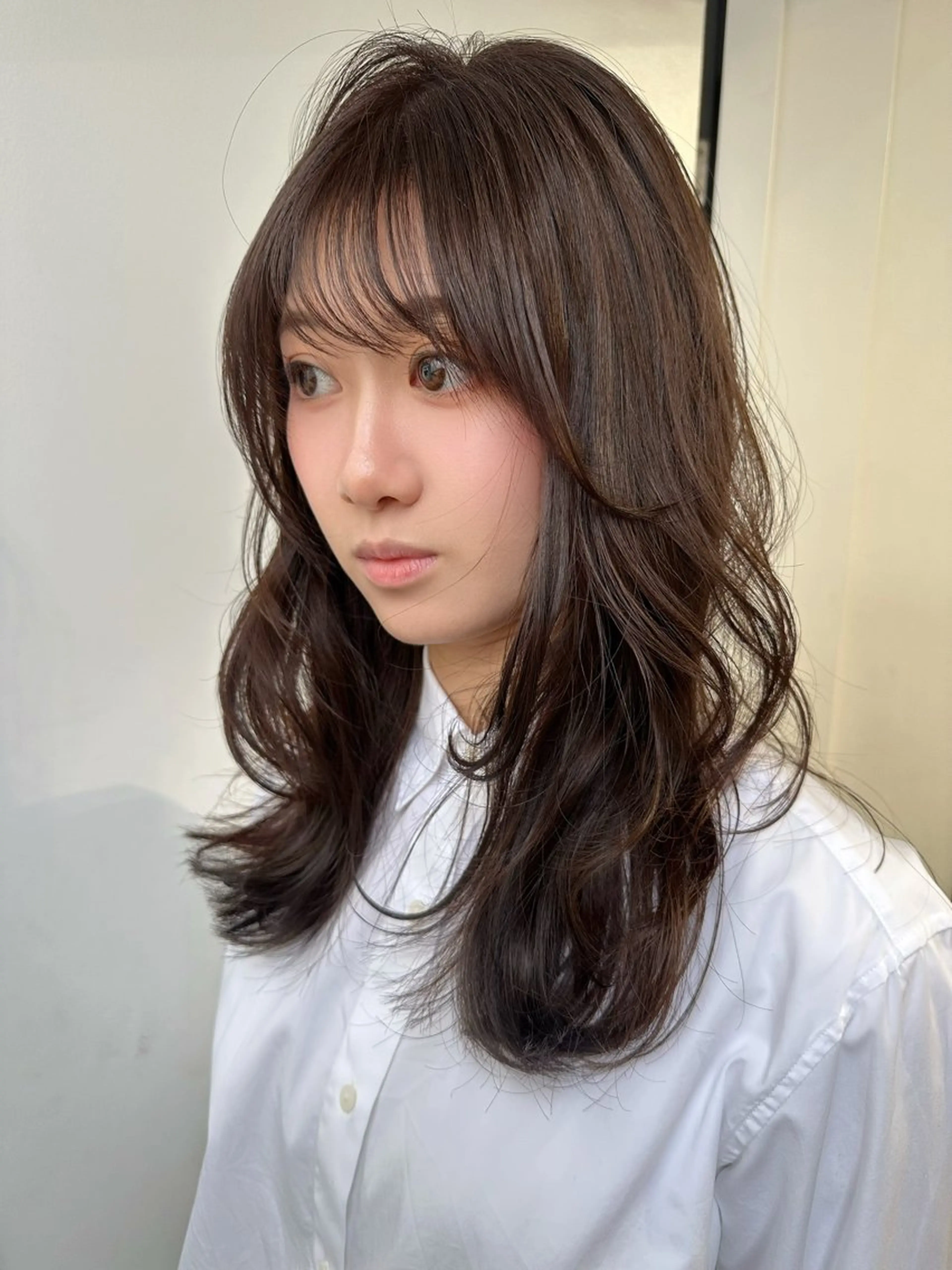 セミロング カラー カット ヘアカラー トリートメント レイヤーカット/艶髪 ✨💭KIRARIのヘアスタイル
