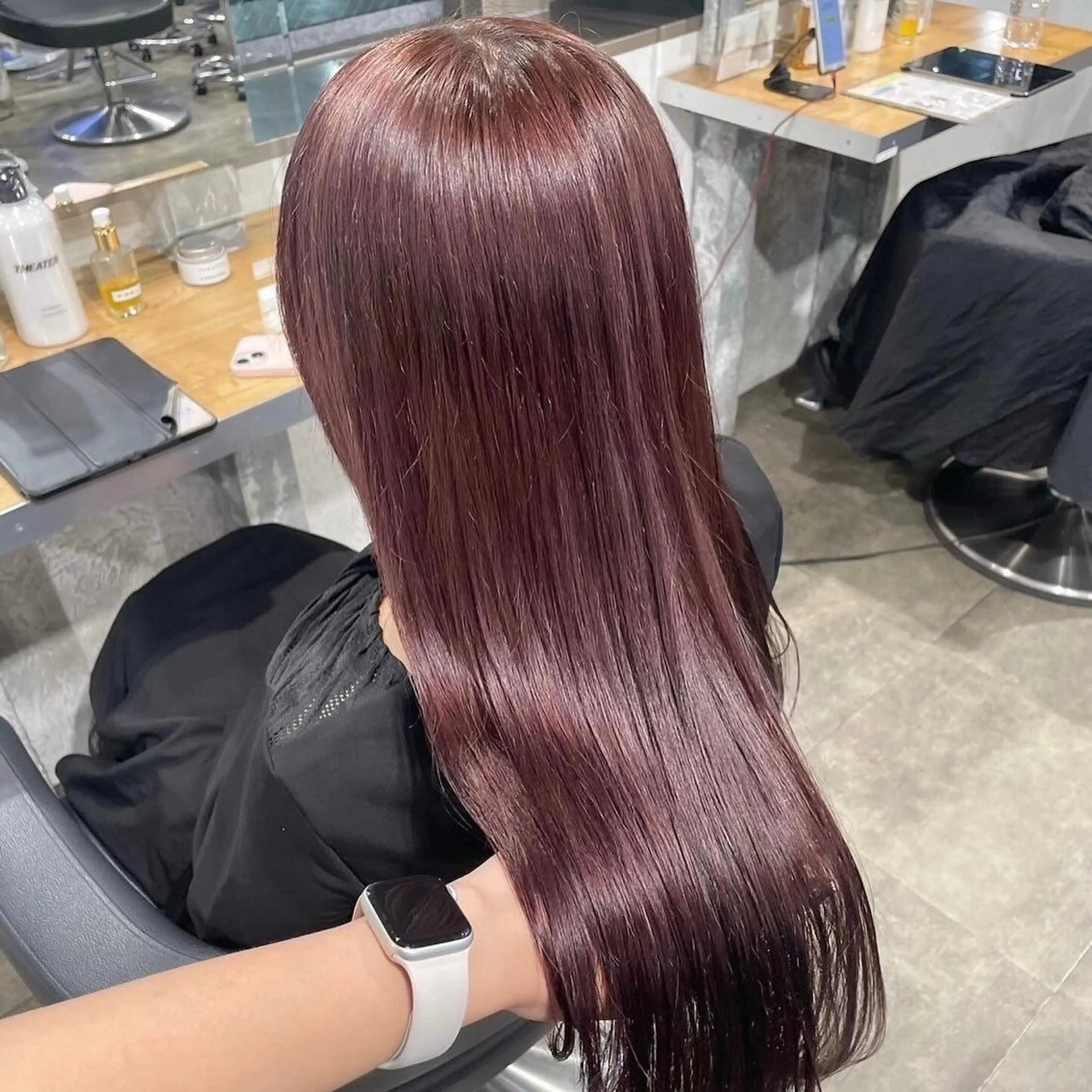 ロング 髪質改善 トリートメント 韓国ガーリー🤍ハイ トーン🤍Ayanaのヘアスタイル