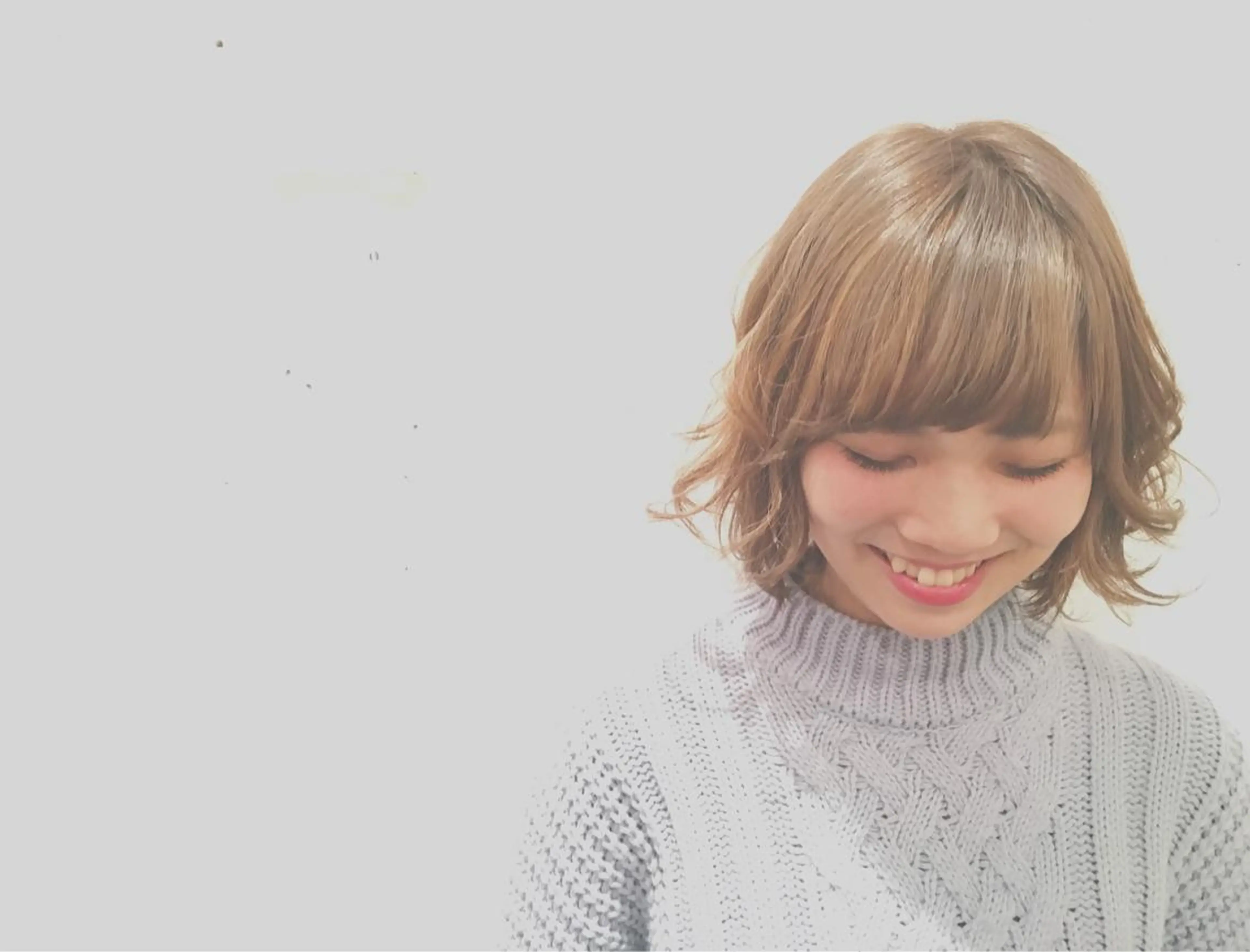 ショート ミディアム セミロング ロング カラー ハイライトカラー ハイライト 外ハネヘア てんま さやかのヘアスタイル