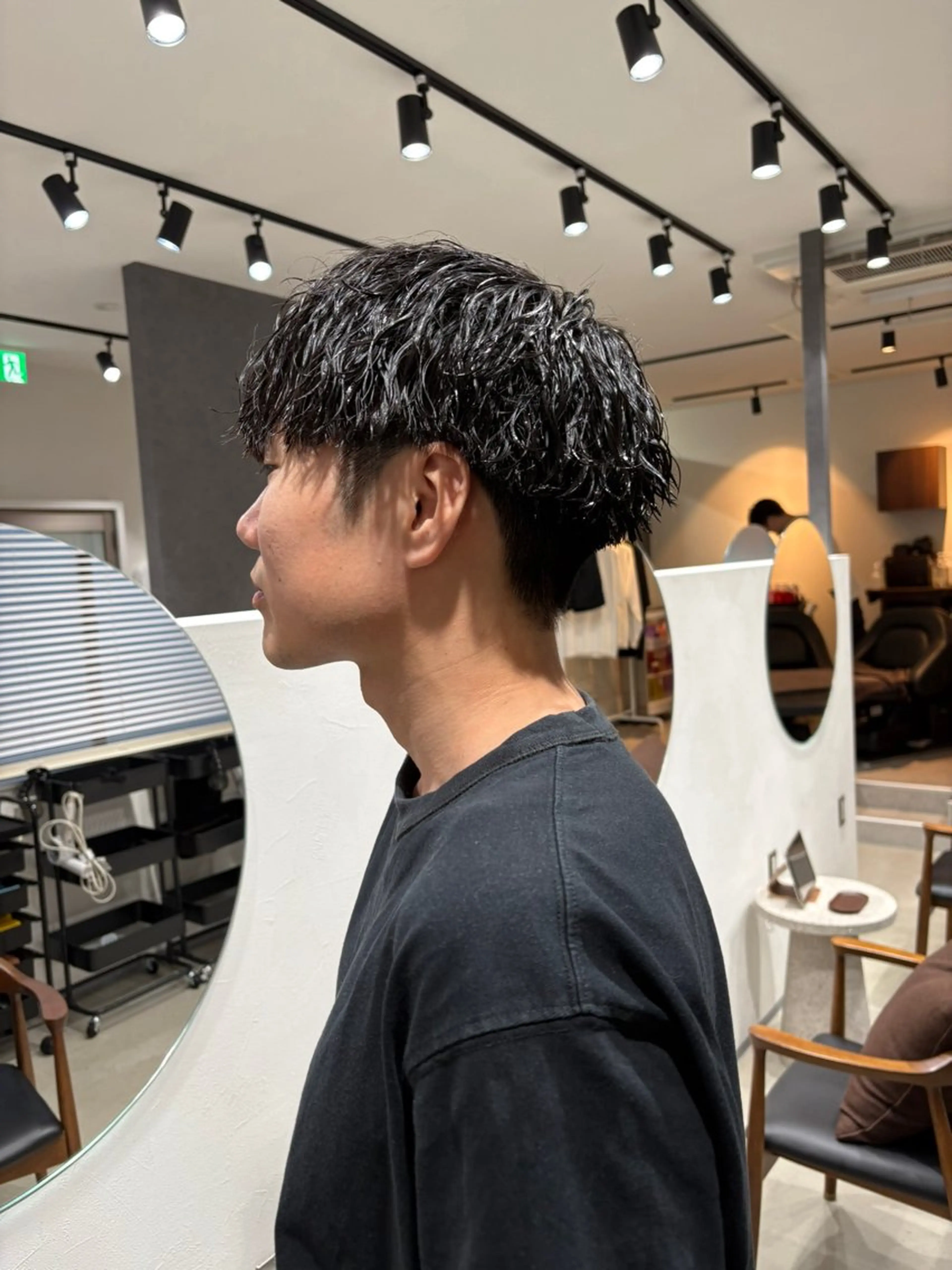 パーマ メンズ ボブ/レイヤー /河内温太のヘアスタイル