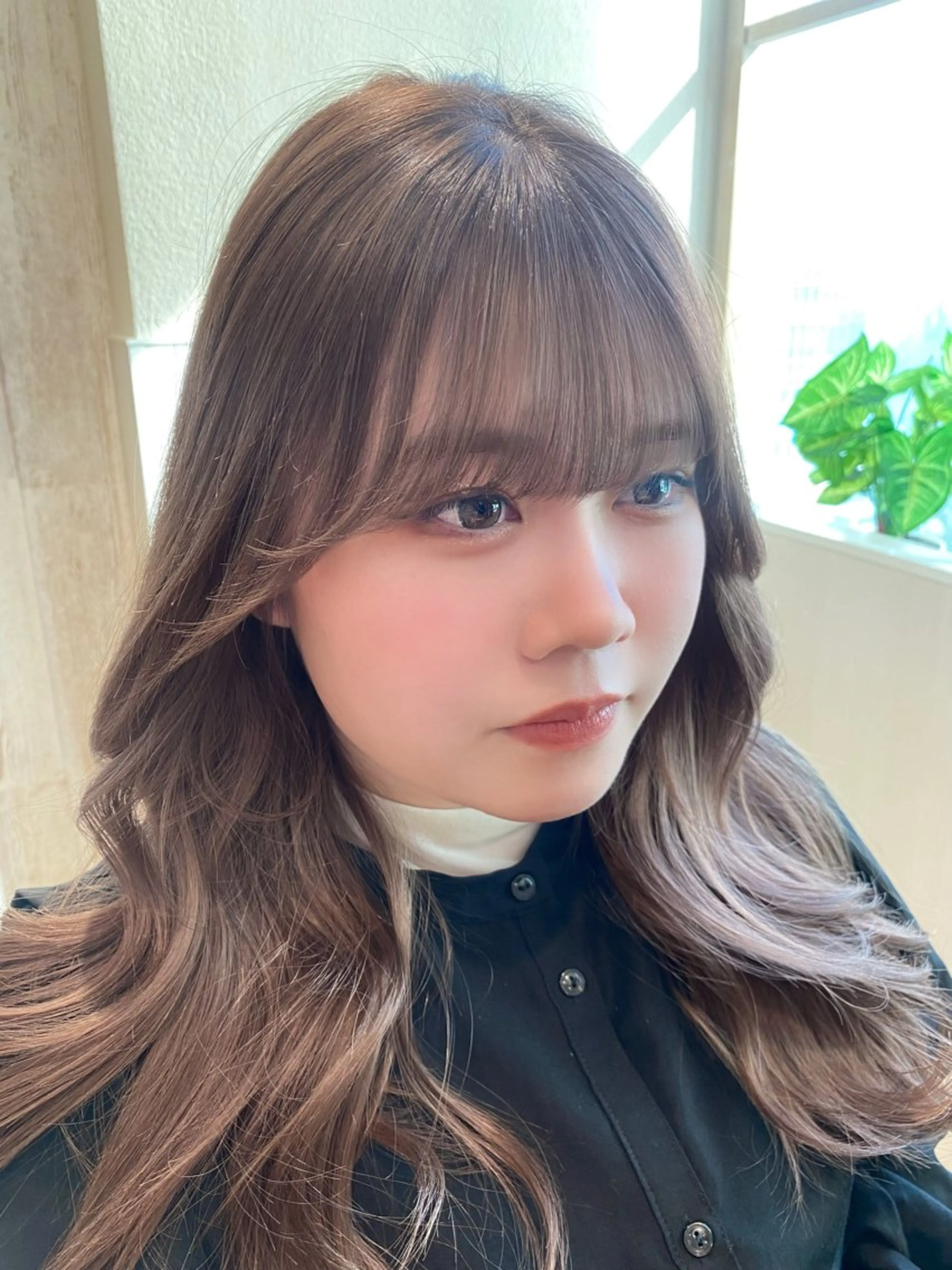 セミロング カラー ヘアアレンジ カット ヘアカラー トリートメント RIHO/愛されモテ /透明感カラーのヘアスタイル