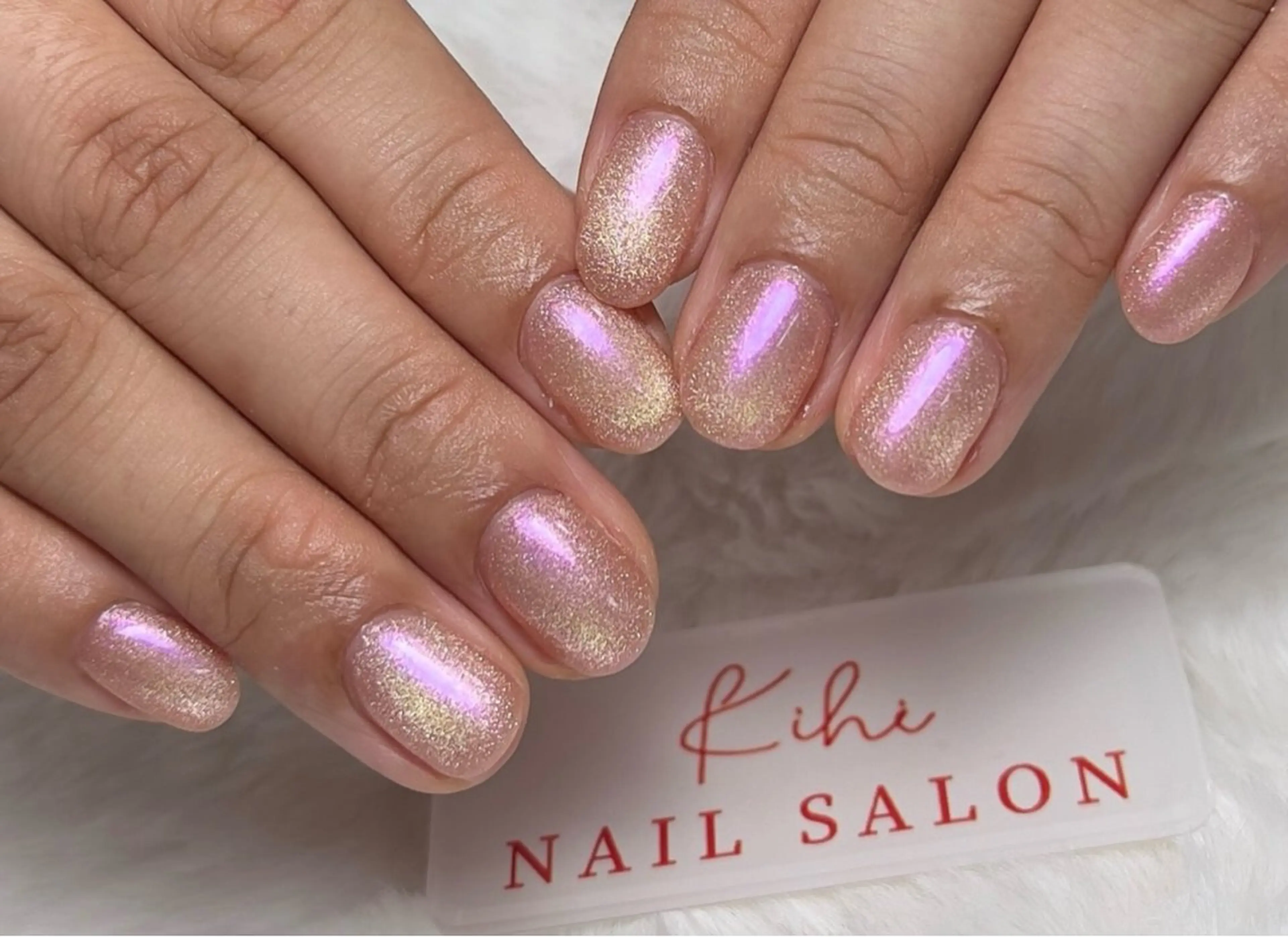 ネイル フレンチネイル ジェルネイル グラデーション キラキラネイル 韓国ネイル ハンドネイル 清水 ユナのネイルデザイン