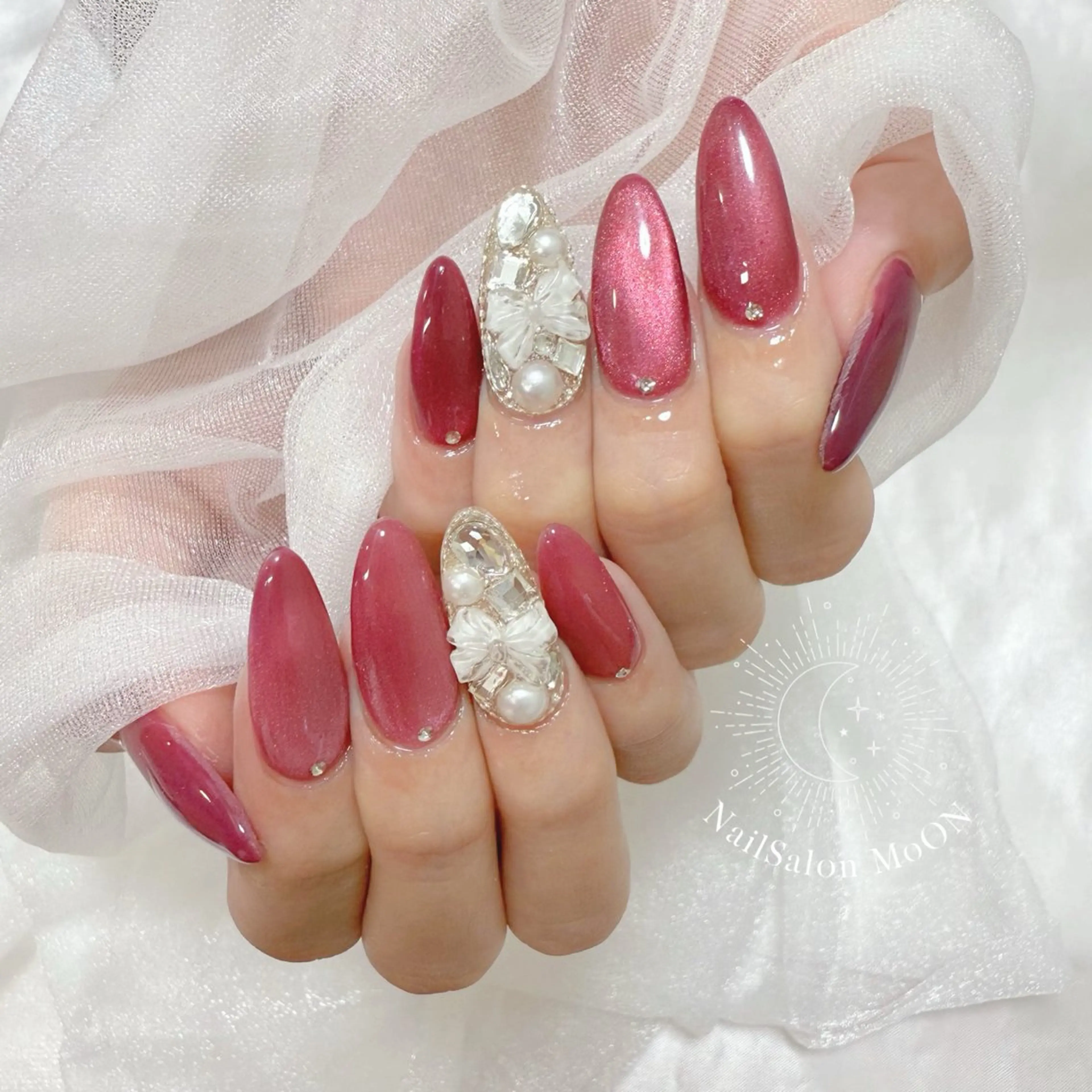 ネイル マグネットネイル MoON...❤︎ MeGuのネイルデザイン