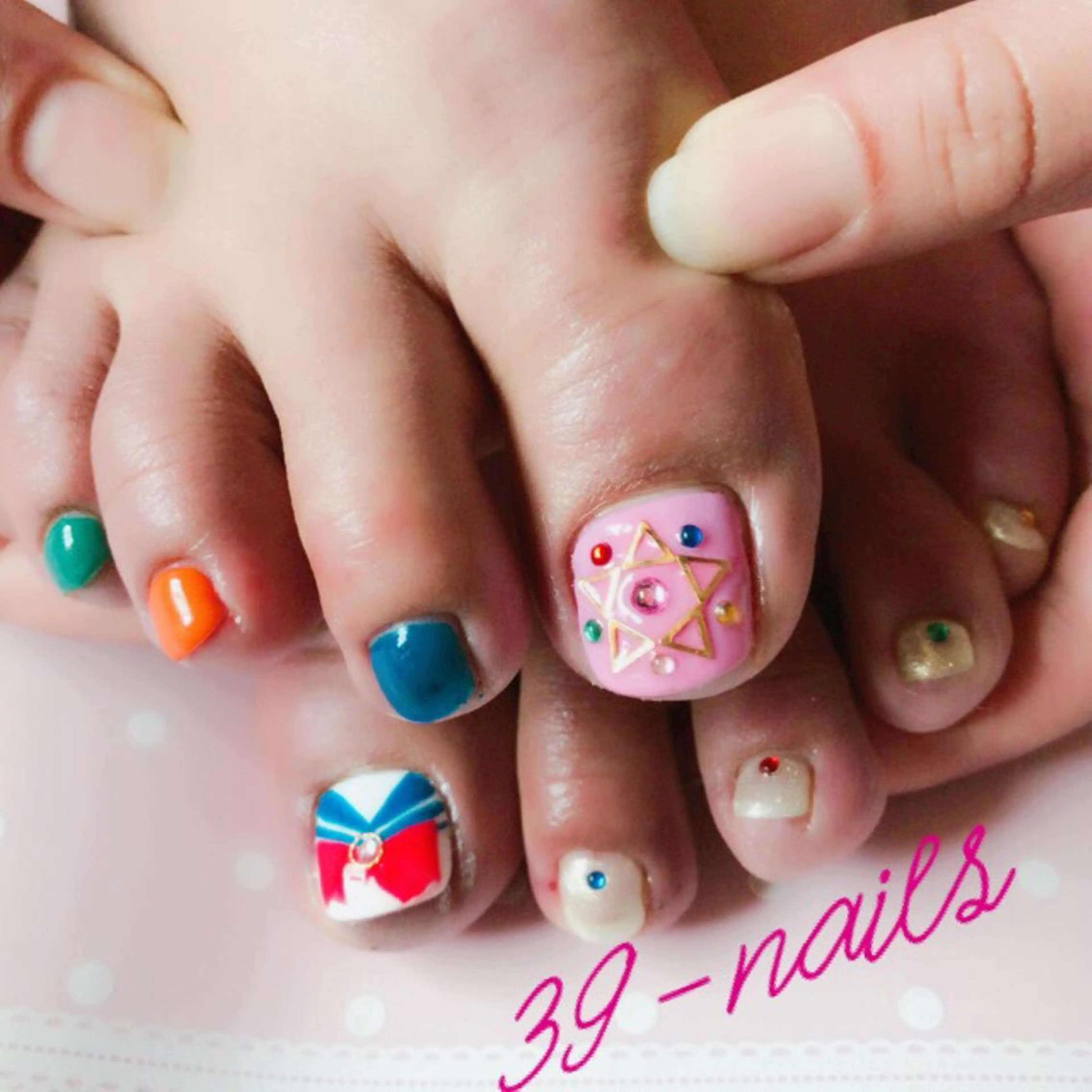 ネイル フットネイル 持ち込み 39-nails EharaMikuのネイルデザイン