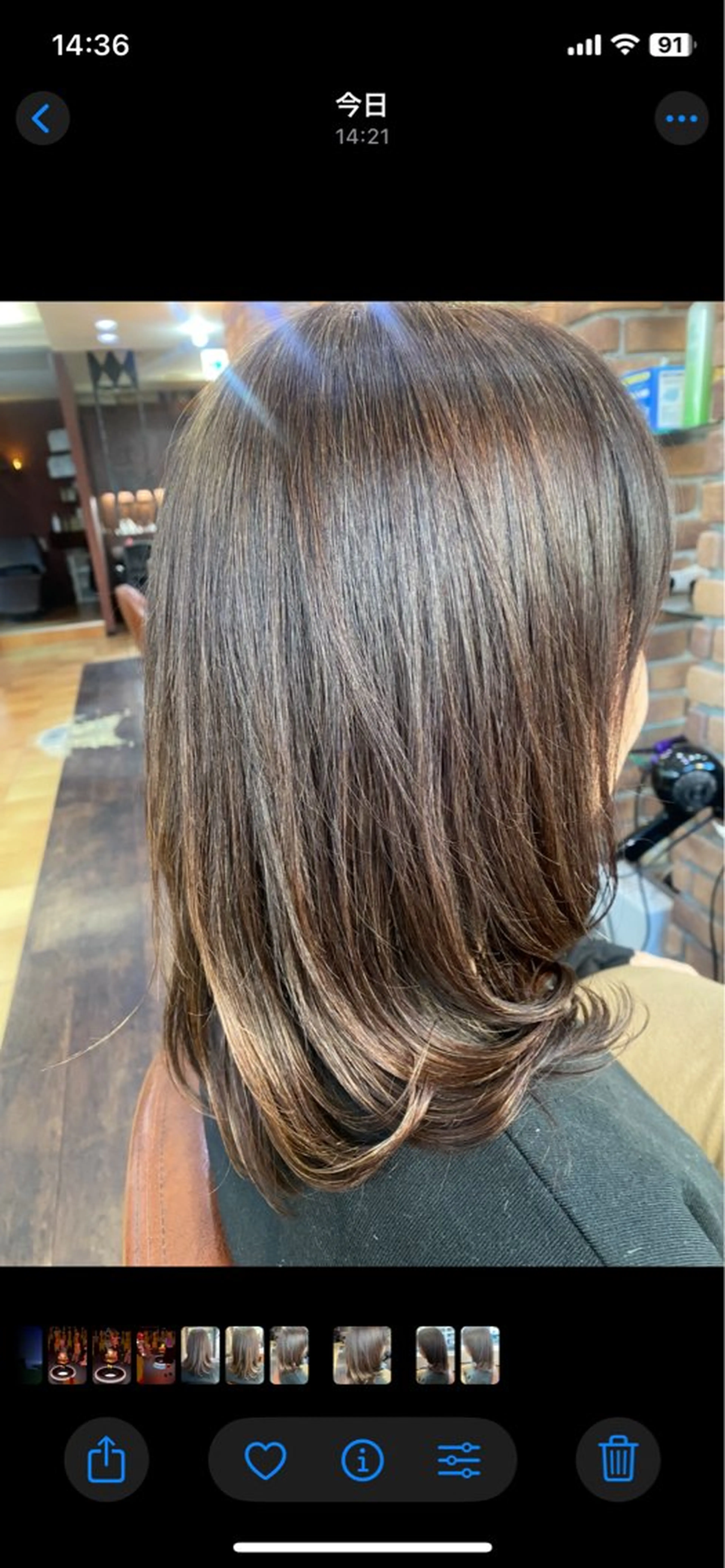 セミロング パーマ Hair design DOLCE所属・DOLCE尾亦 花織のヘアスタイル