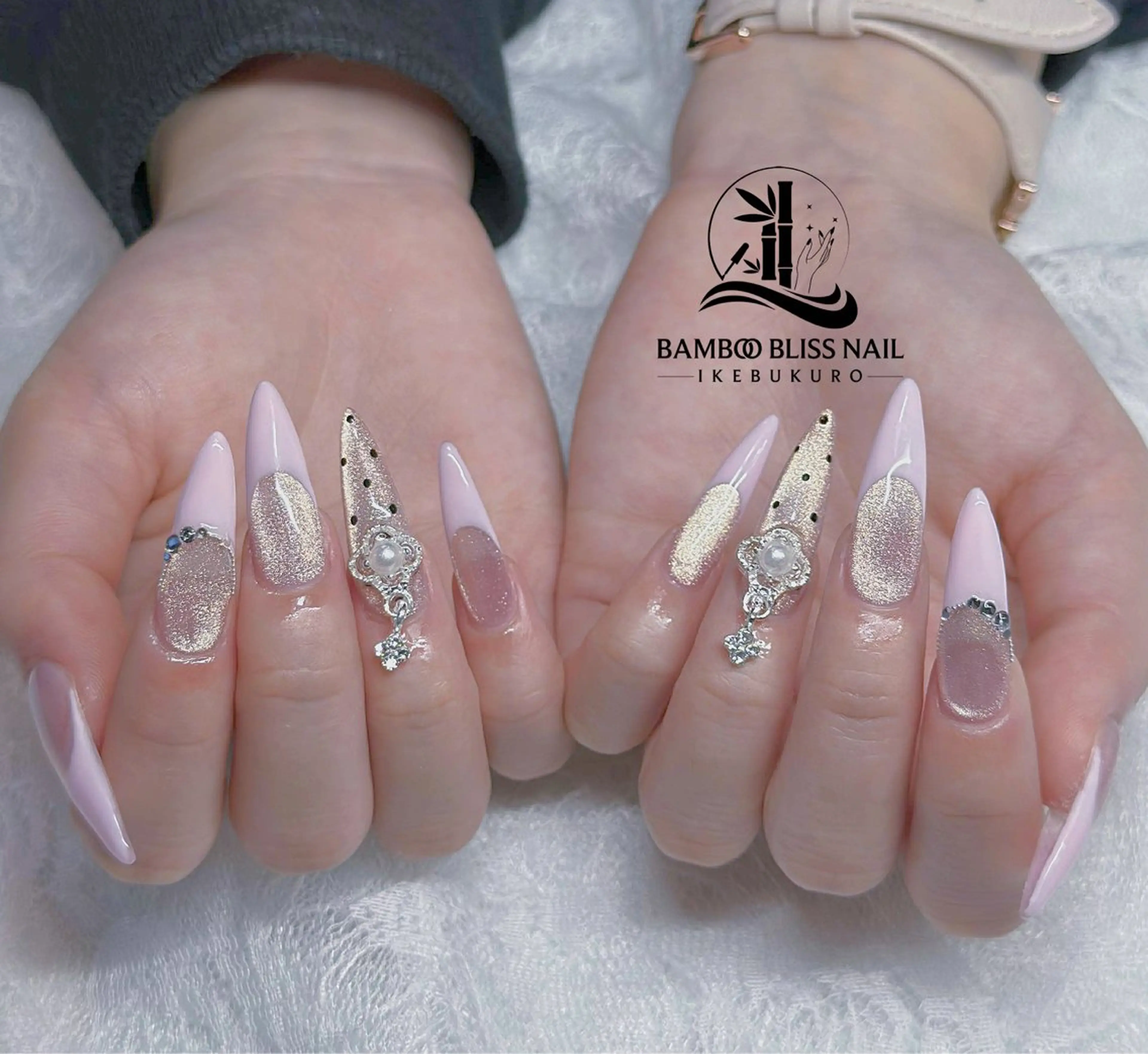 ネイル BAMBOO BLISS 研修用のネイルデザイン