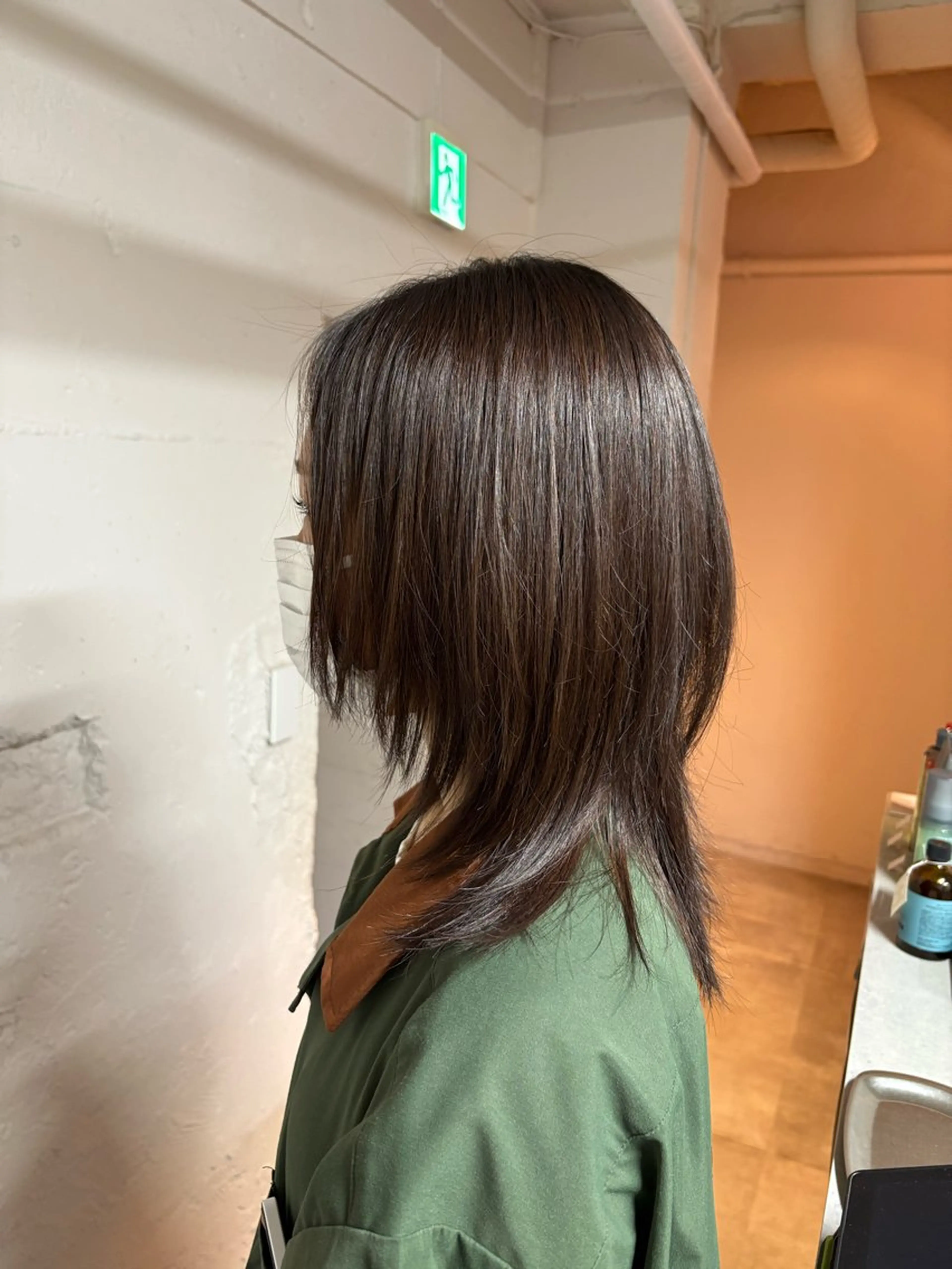 ミディアム カット tokute 中野真咲🐺のヘアスタイル