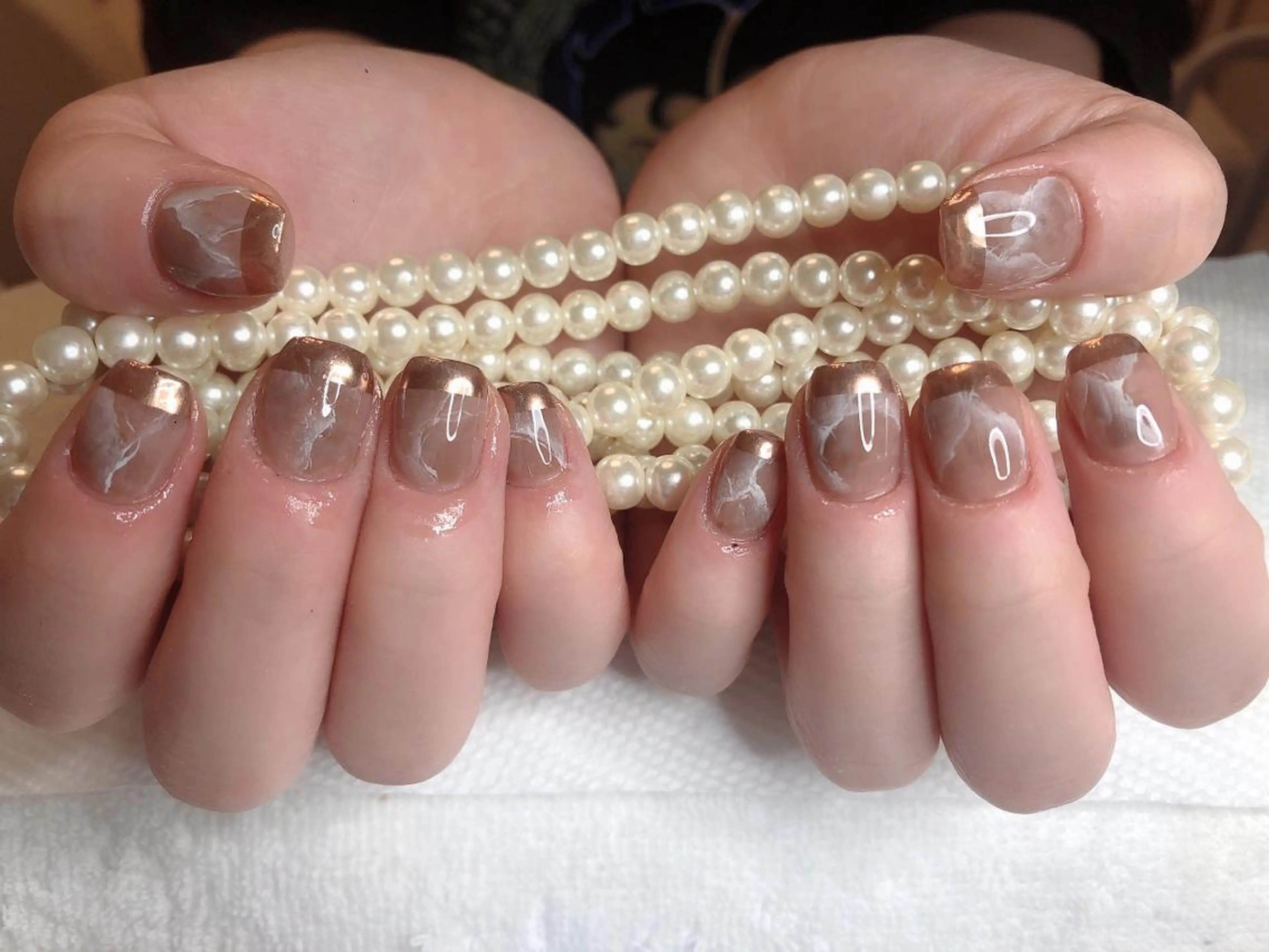 ミディアム ネイル 長さ出し専門 nynaのネイルデザイン