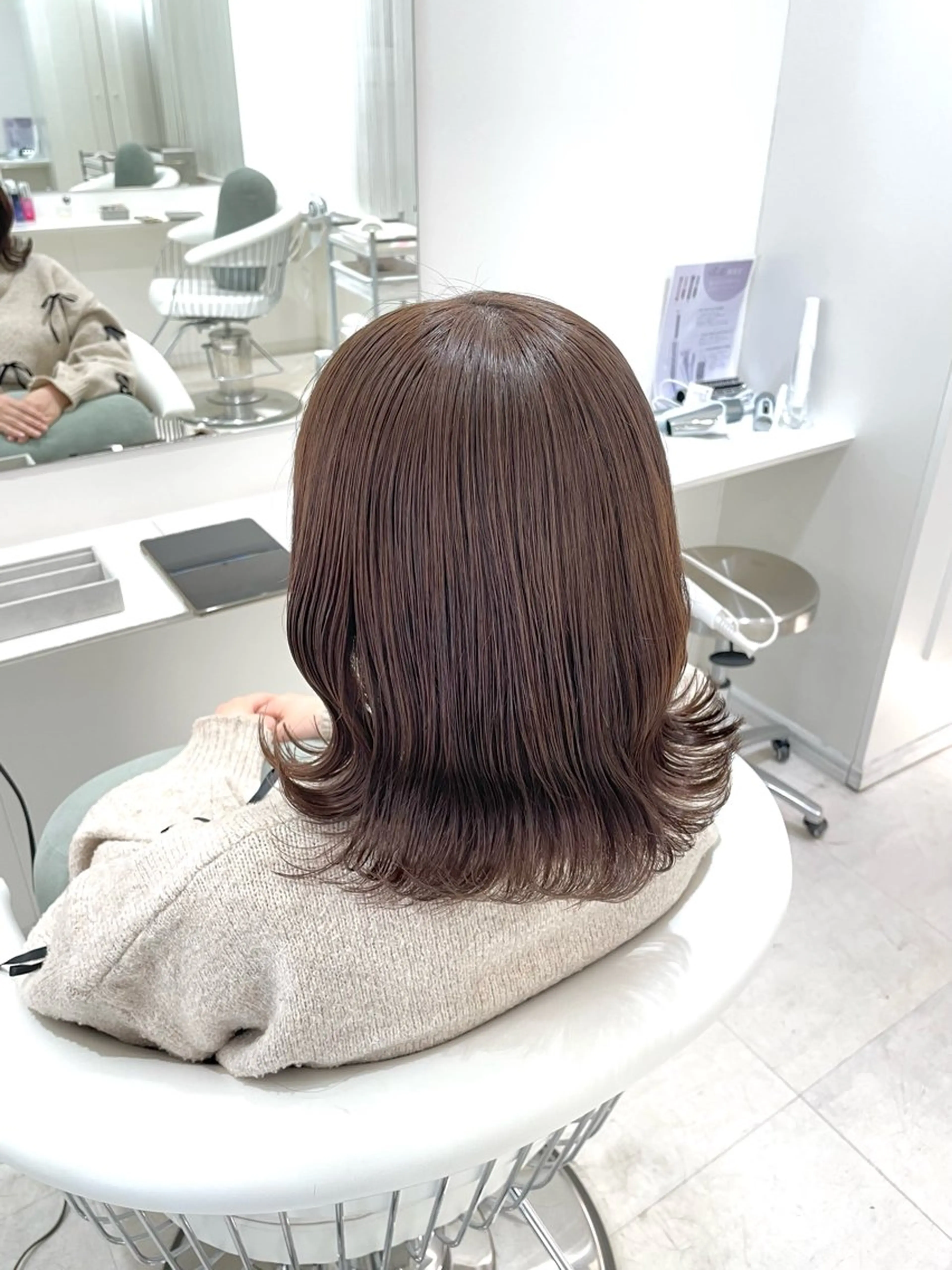 ミディアム カラー ParveMix 🩶🫧入江 香名のヘアスタイル