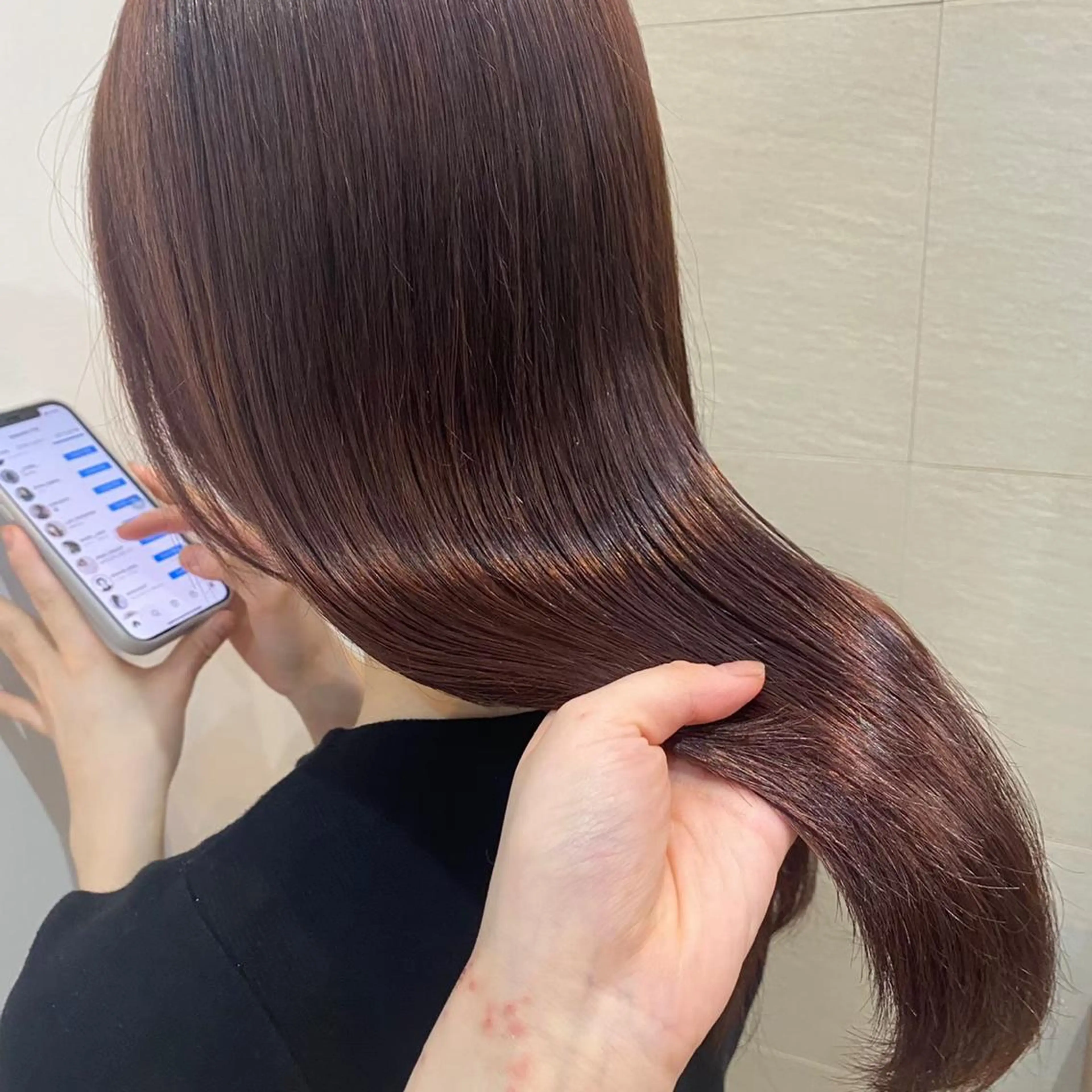 ロング カラー ヘアアレンジ あやめ【顔まわり/レ イヤー/柔らかカラ】のヘアスタイル