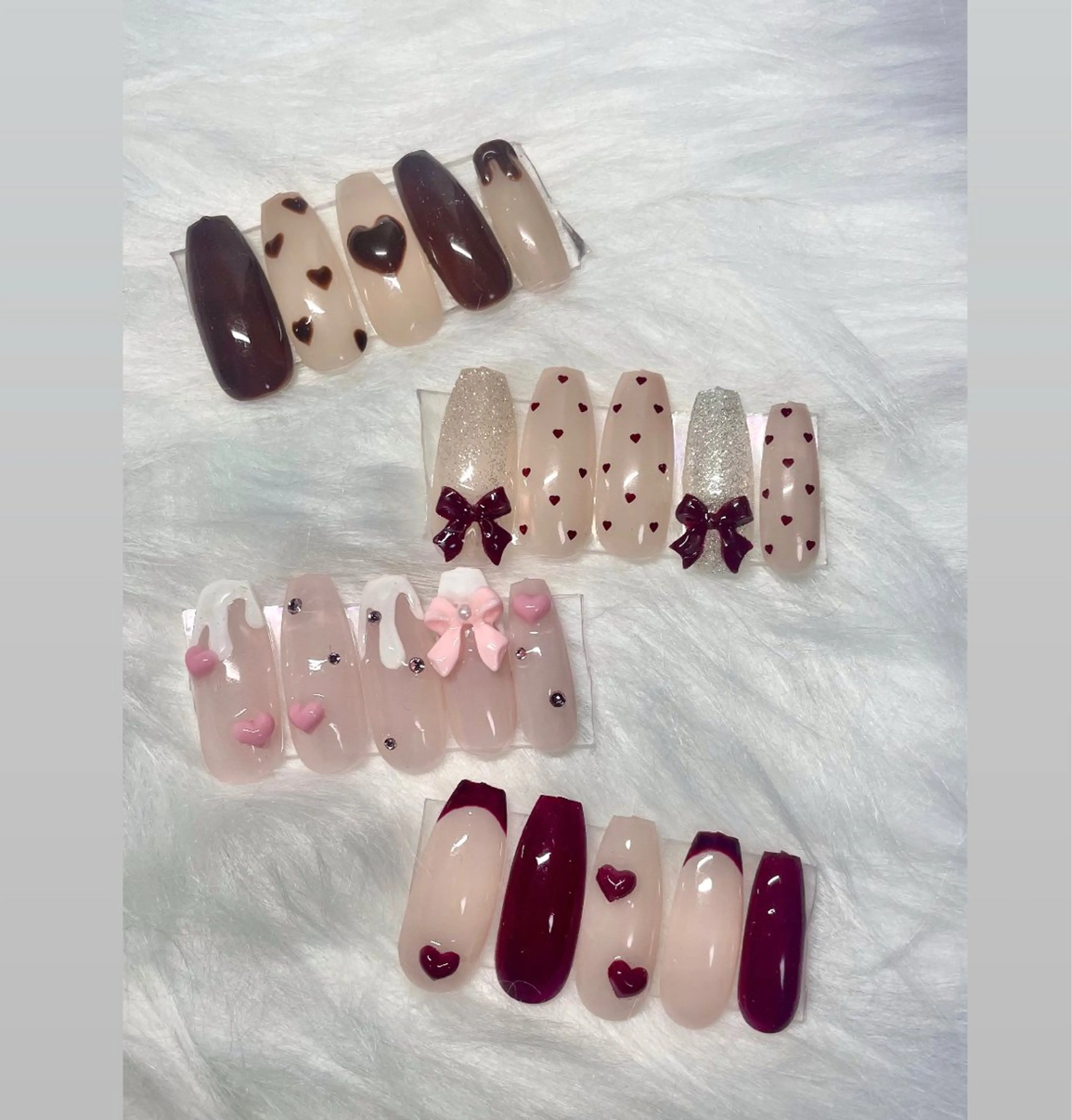 ネイル バレンタイン ハンドネイル 武智日々花 【パラジェル取扱店】のネイルデザイン