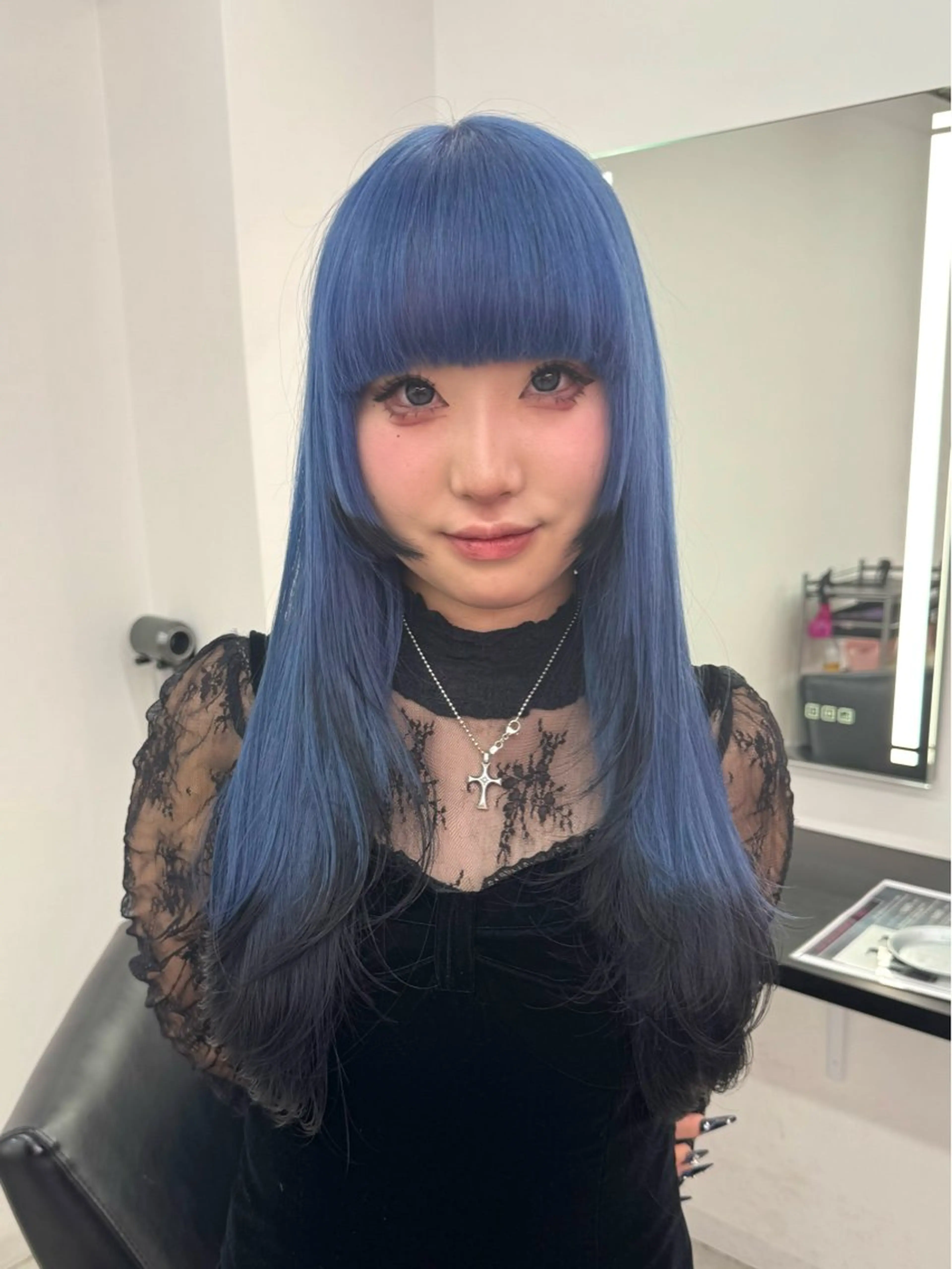 ロング カラー ブリーチ ダブルカラー ロング トリートメント EGO池袋所属・池袋/カラー/ shuのヘアスタイル