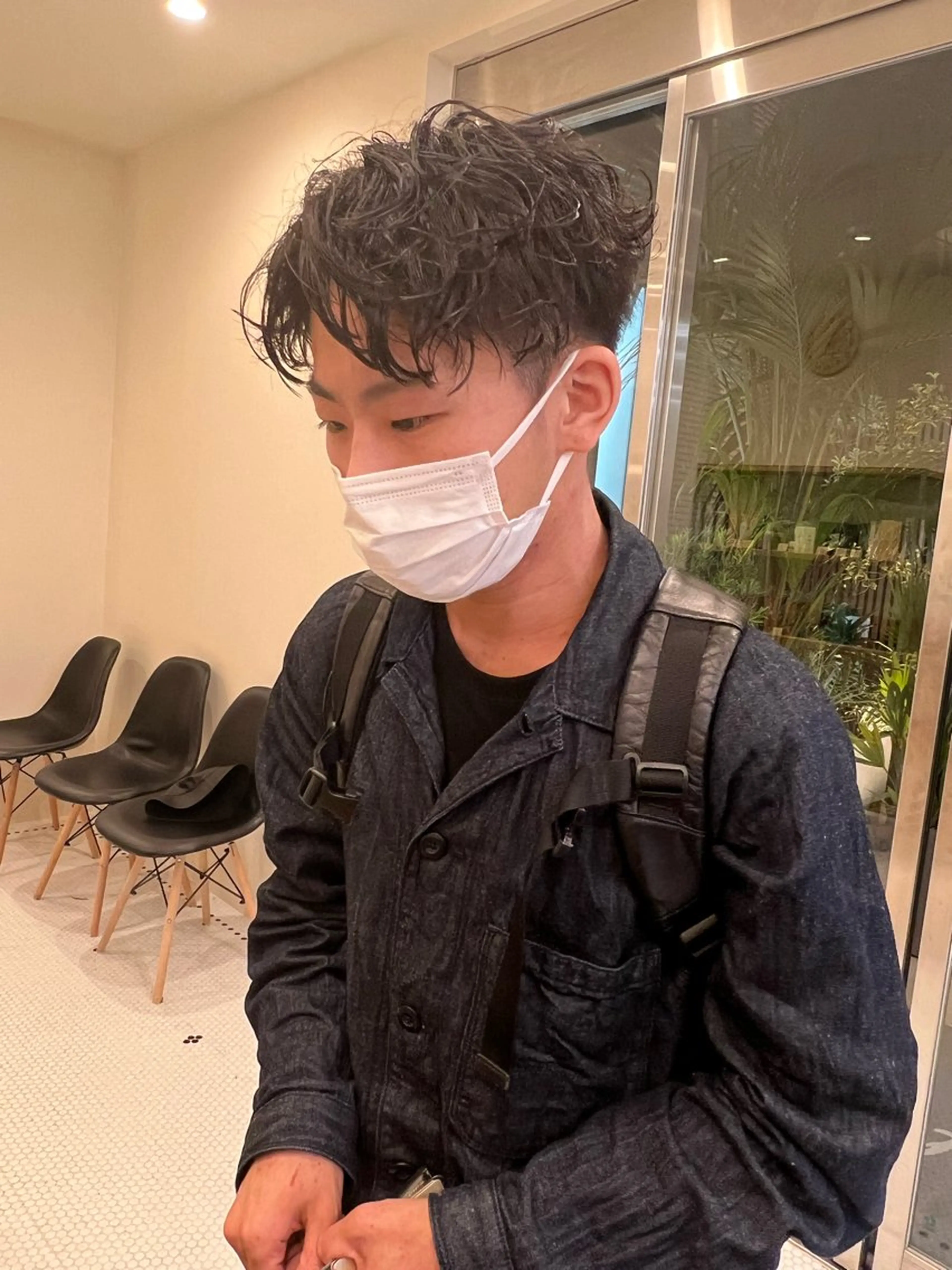 パーマ メンズ メンズパーマ belle   表参道　terrace所属・抜きっぱなしブロンド /ハイトーン/カナタのヘアスタイル