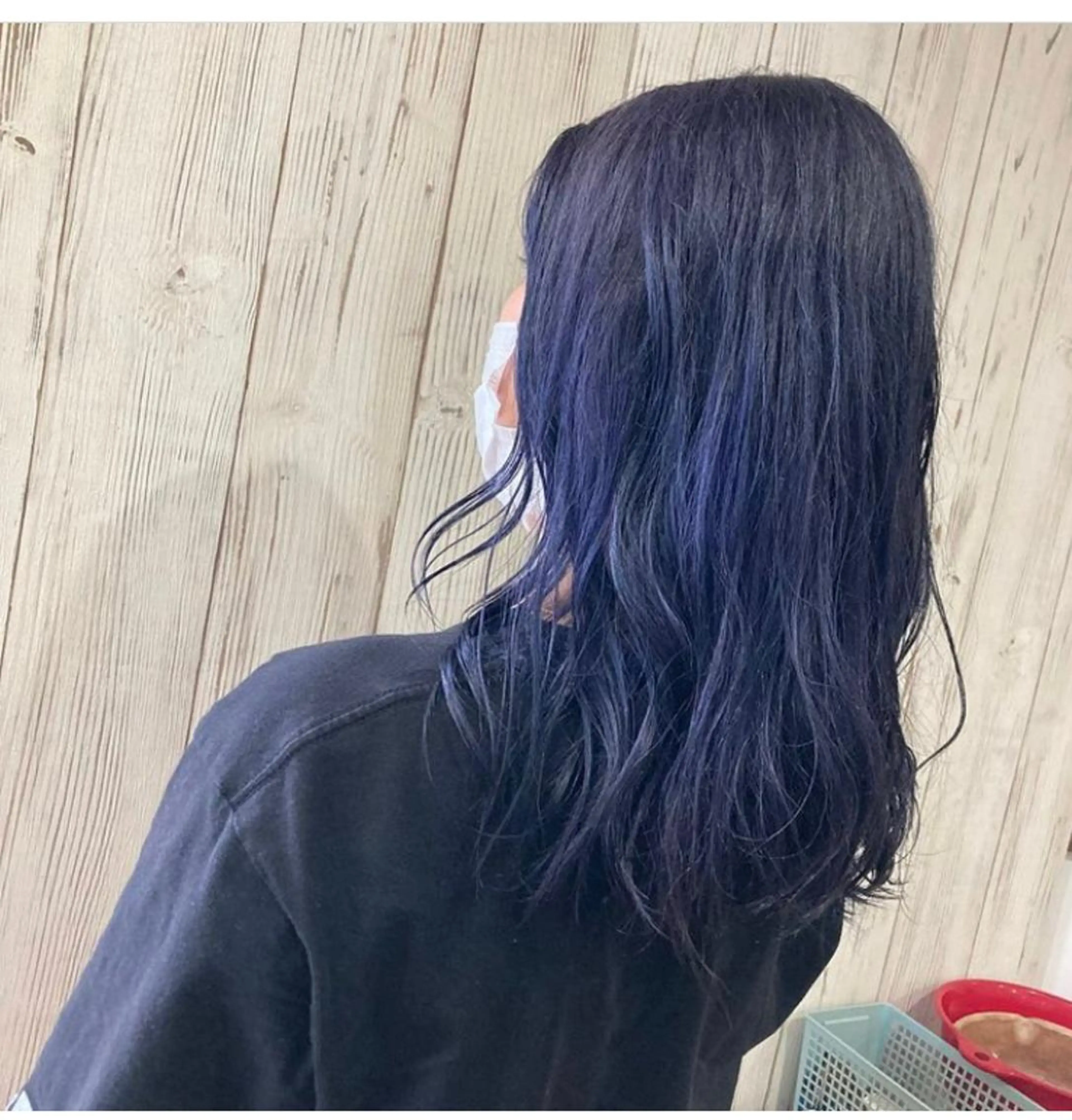 ロング カラー ブルーカラー ブルーパープル ダブルカラー パープルカラー Hair room Leaのヘアスタイル