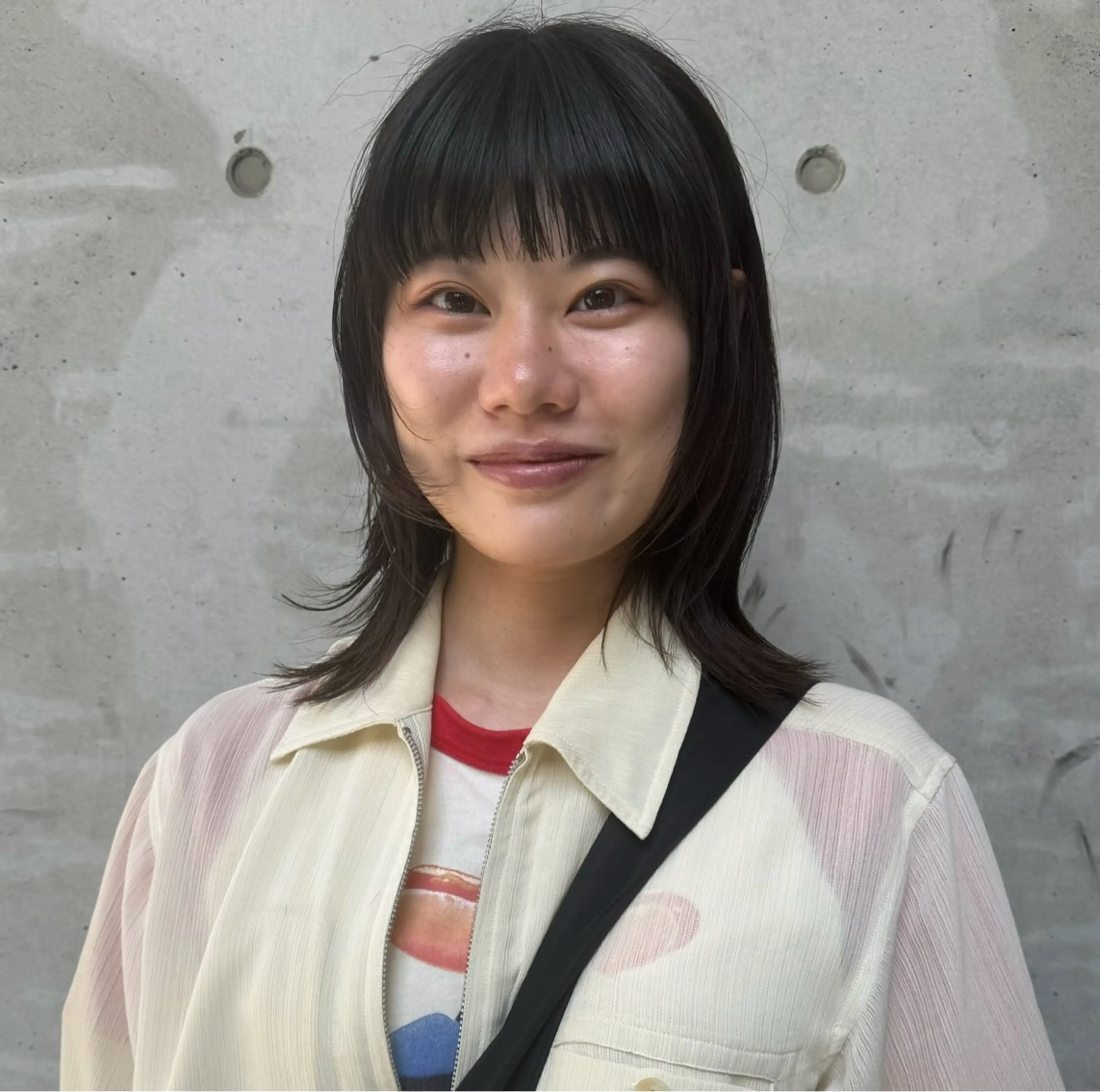 ミディアム カラー カット ヘアカラー トリートメント Lilu しずくのヘアスタイル