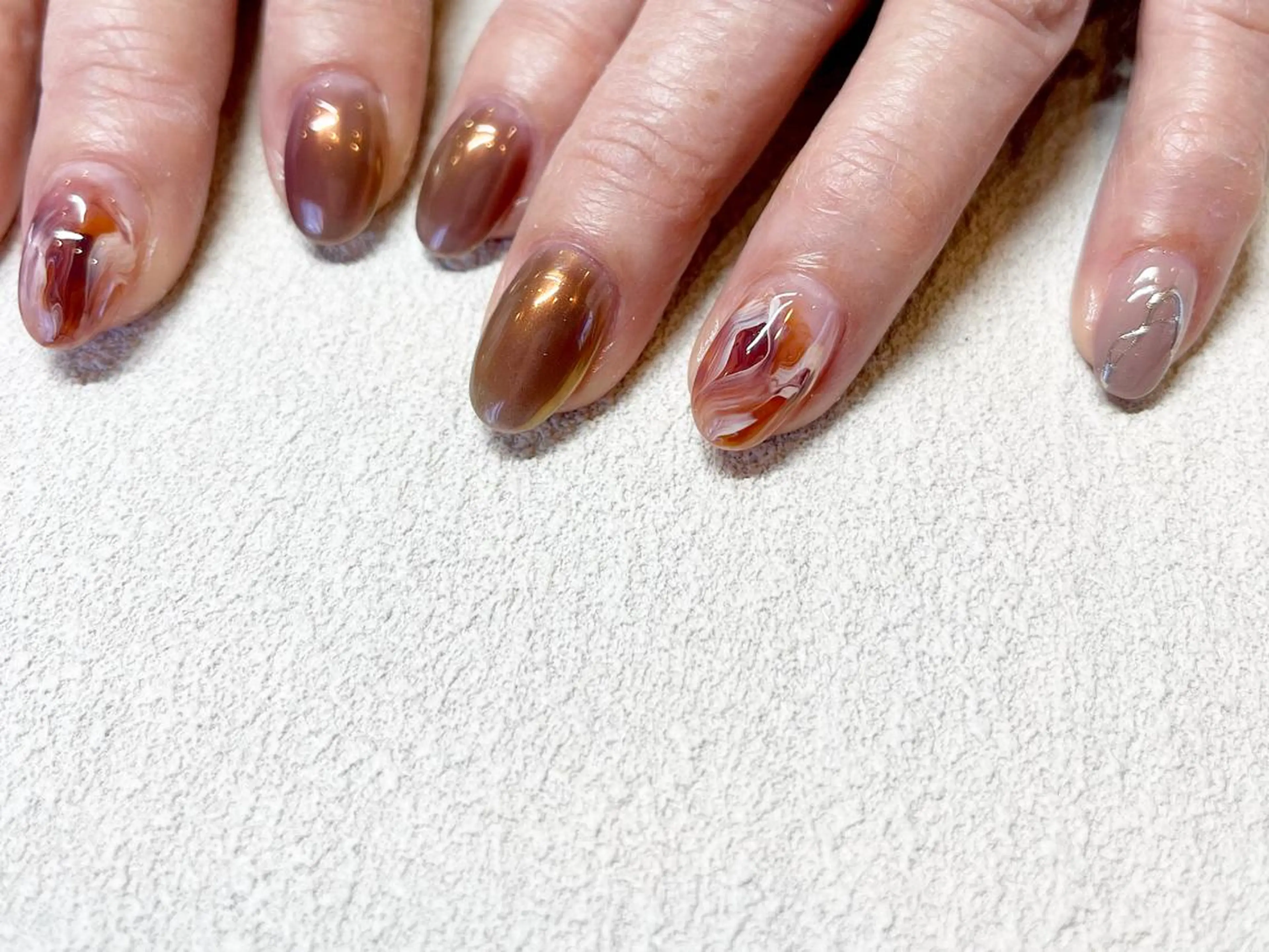 ネイル スカルプネイル ハンドネイル 小河 仁美のネイルデザイン