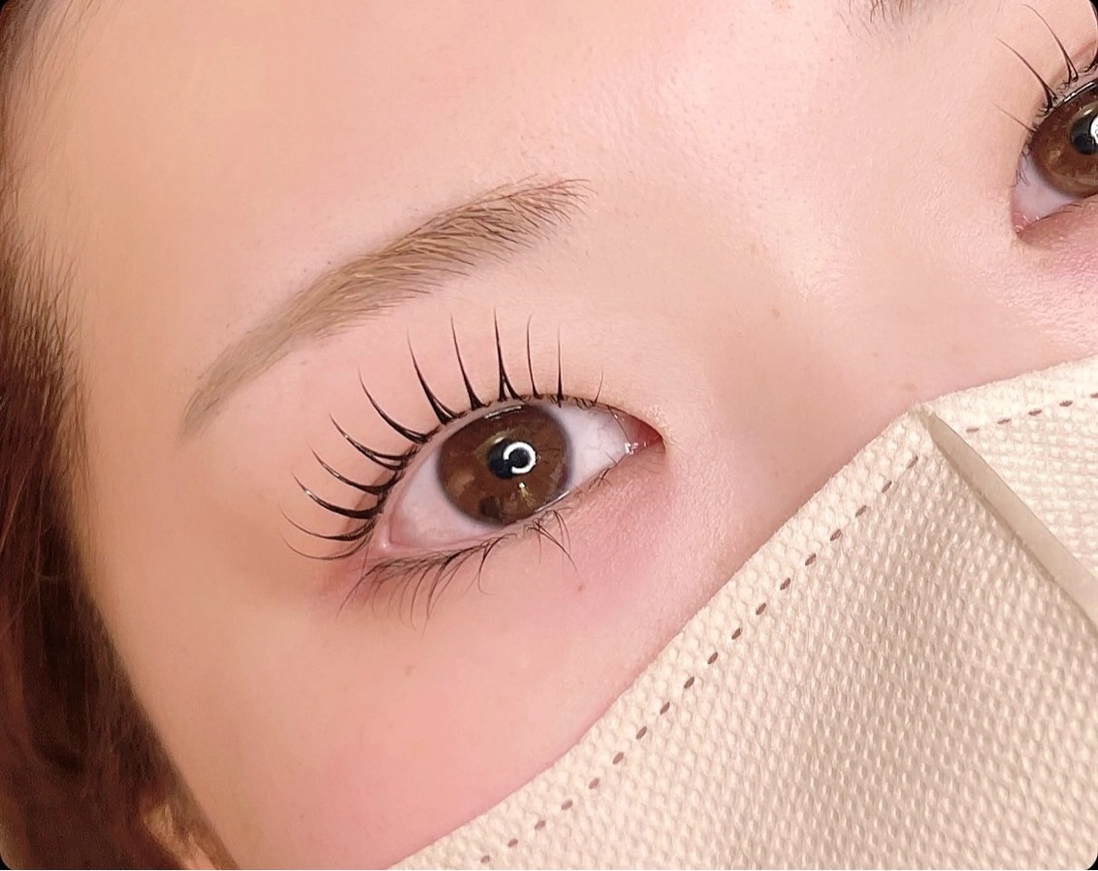 マツエク・マツパ まつげパーマ 一重×まつ毛パーマ マツパ Be. eyelash＆eyebrow 岡山店所属・🦋be. みうち🦋のマツエク・マツパデザイン