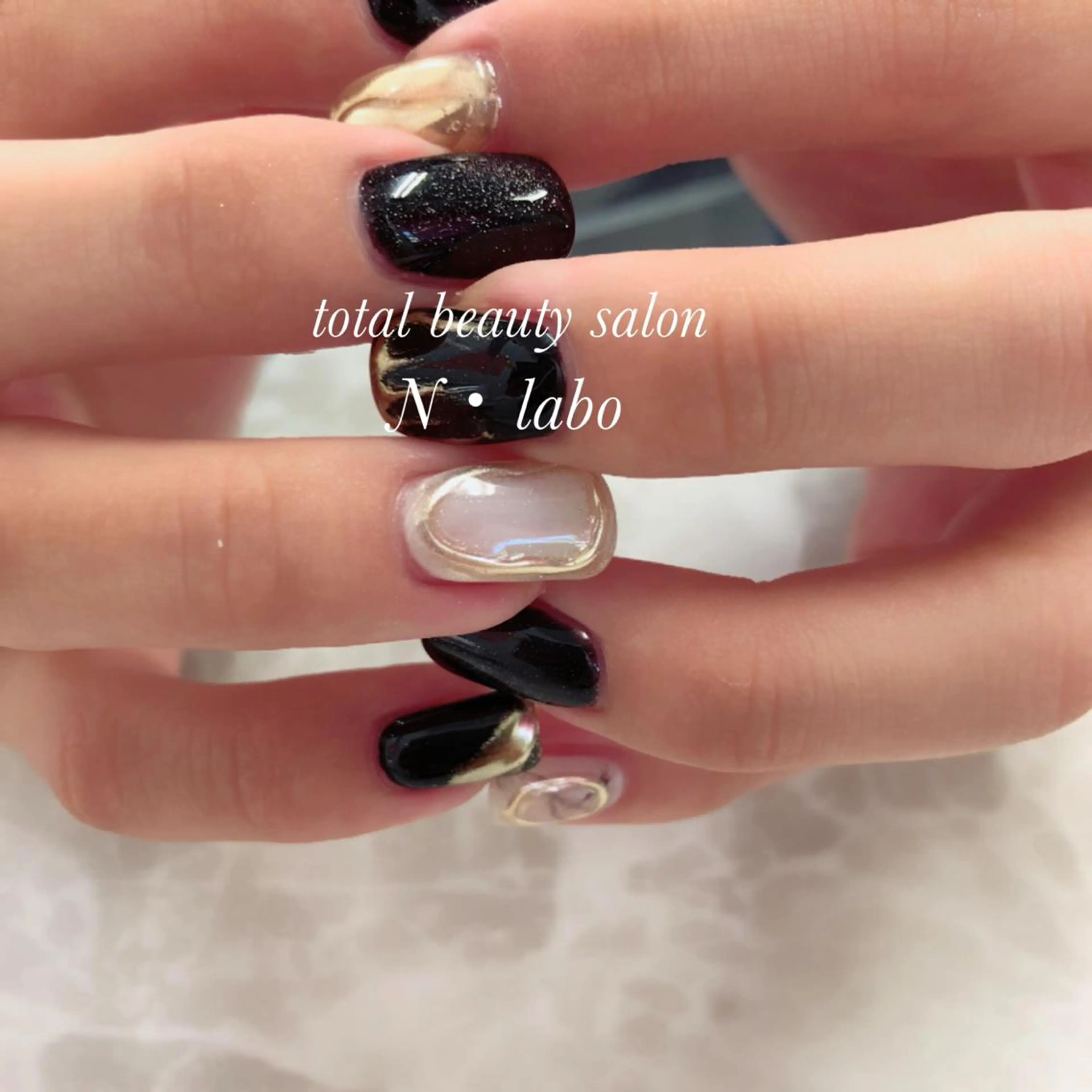 ネイル アートネイル ジェルネイル マグネットネイル 大理石ネイル(マーブル) メンズネイル Gracias. rieのネイルデザイン