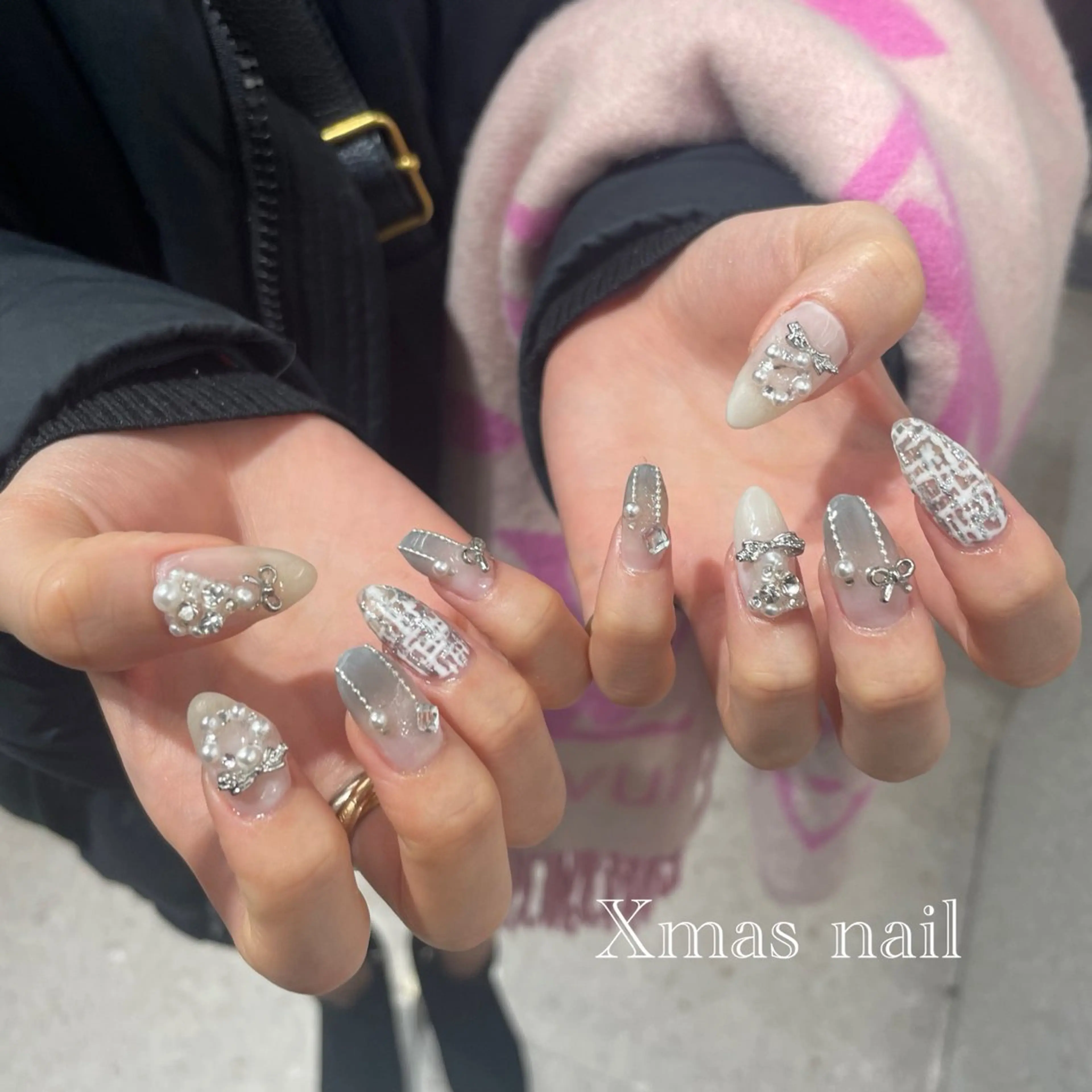 ネイル 🫧飛山琉桜/二条 ネイルアート/束感のマツエク・マツパデザイン