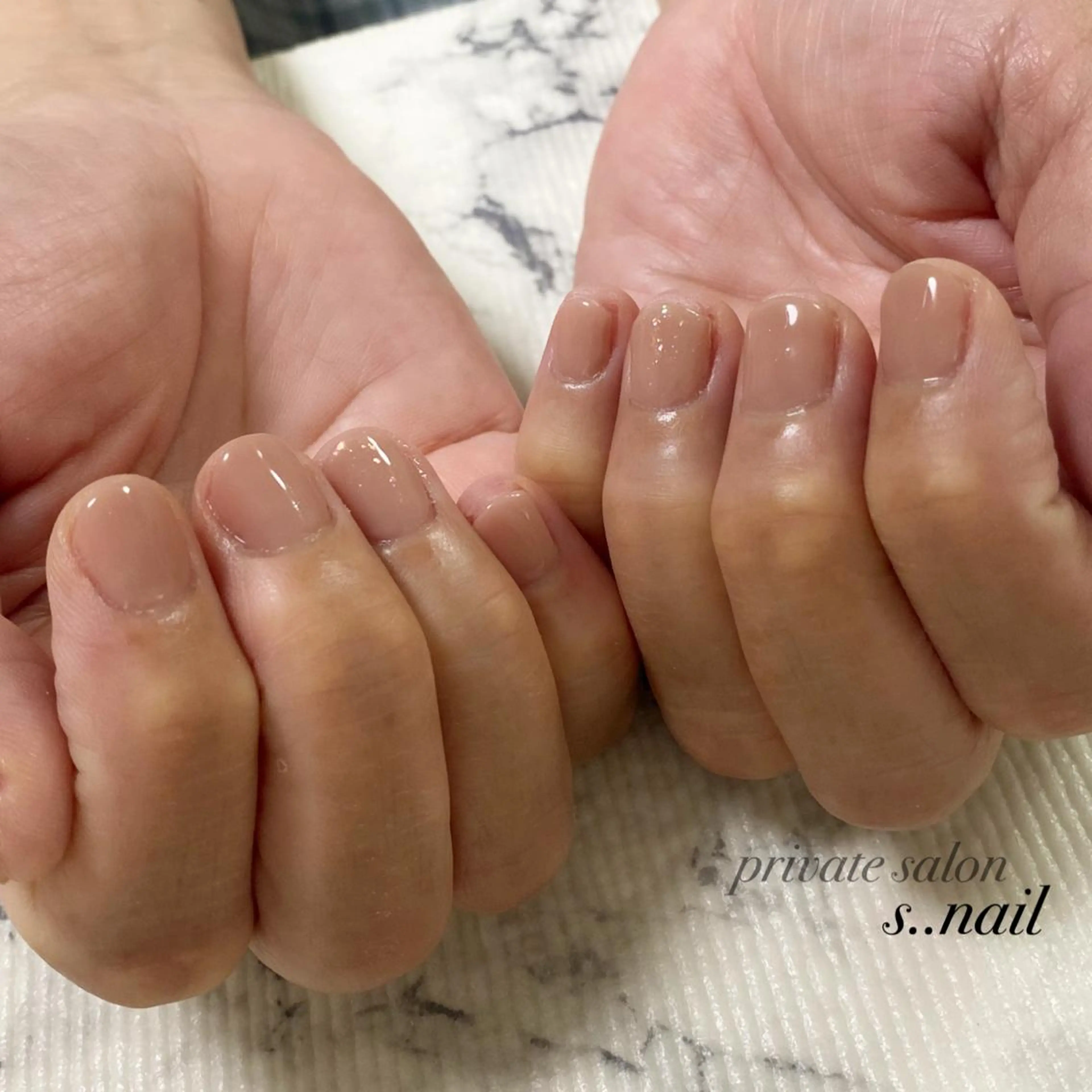 ネイル キラキラネイル ピンク ピンクベージュ s..nail / MORITAのネイルデザイン