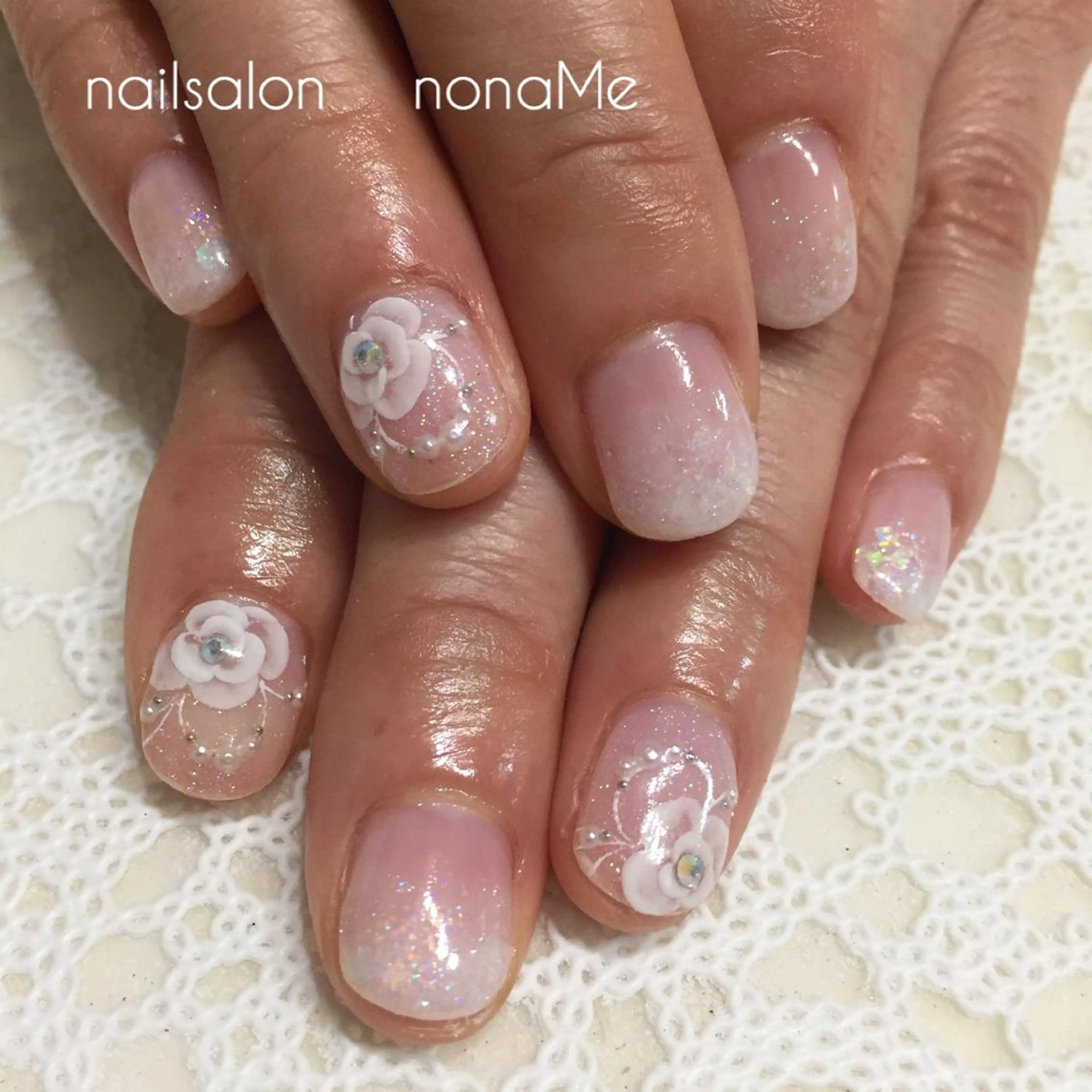 ネイル ブライダルネイル nonaMe 森のネイルデザイン