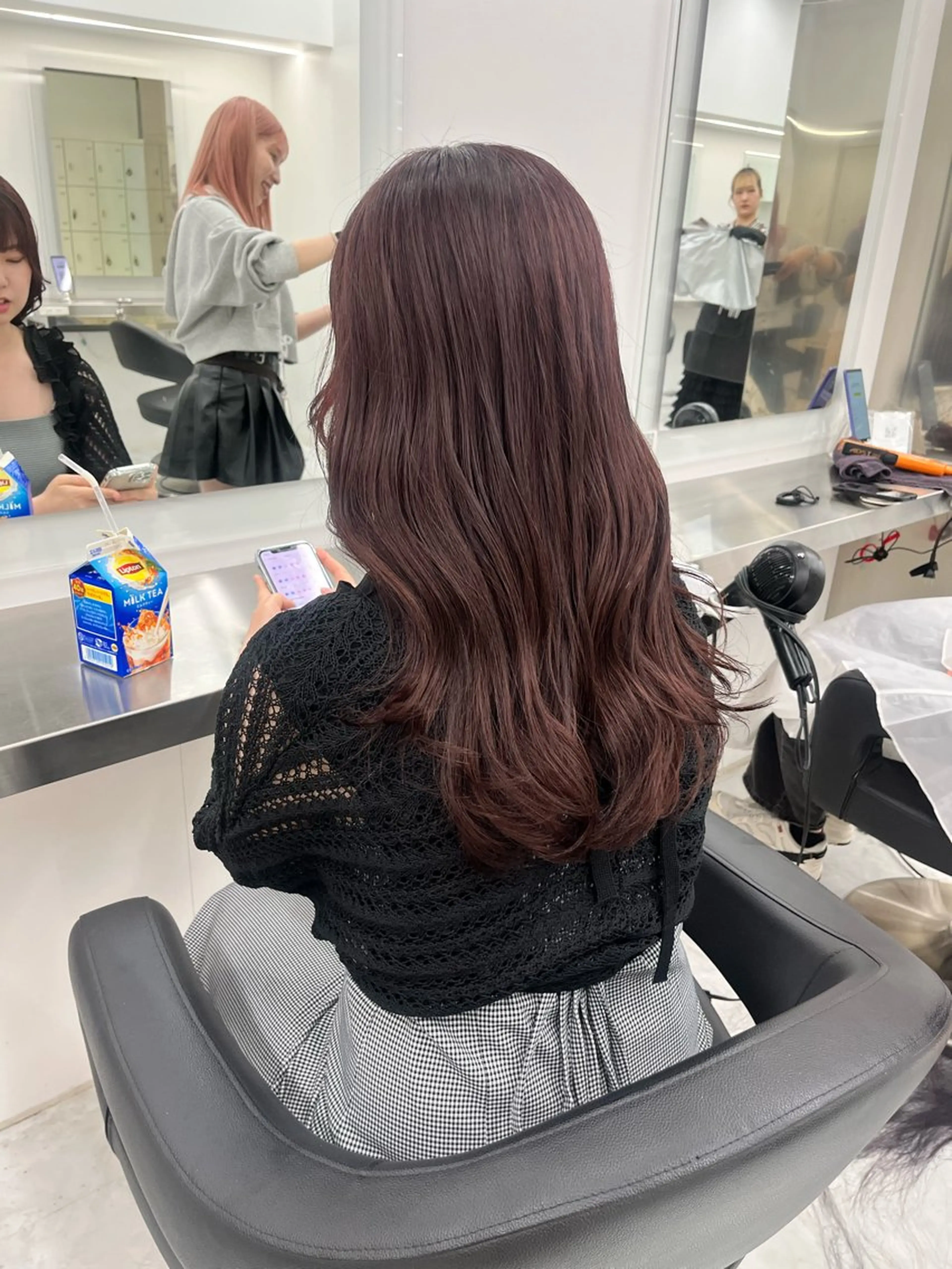 セミロング カラー ヘアアレンジ ヘアカラー トリートメント 愛されカラー🩷 はるなのヘアスタイル